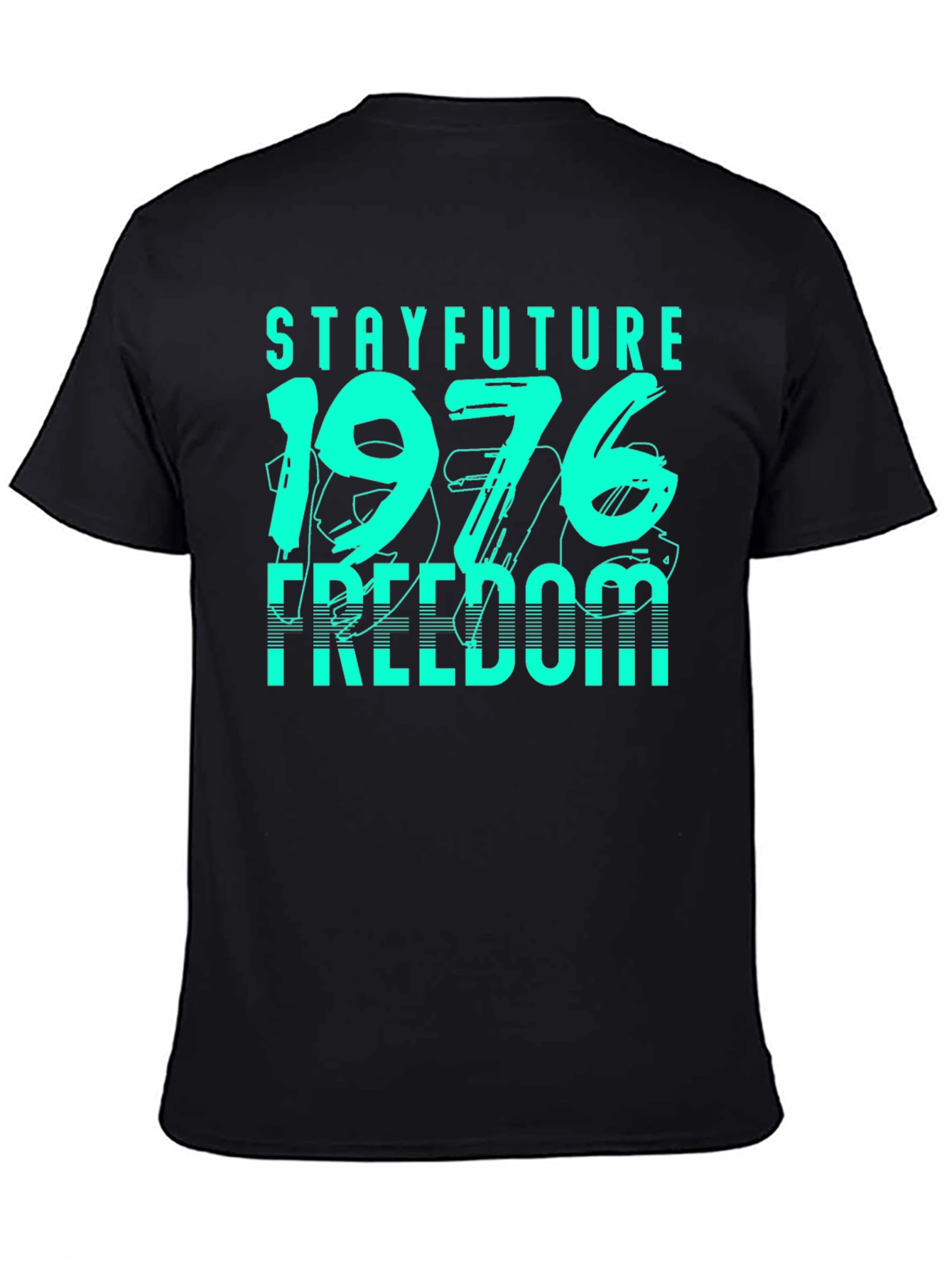 Black Stay Future 1976 Freedom Graphic Tee view 4