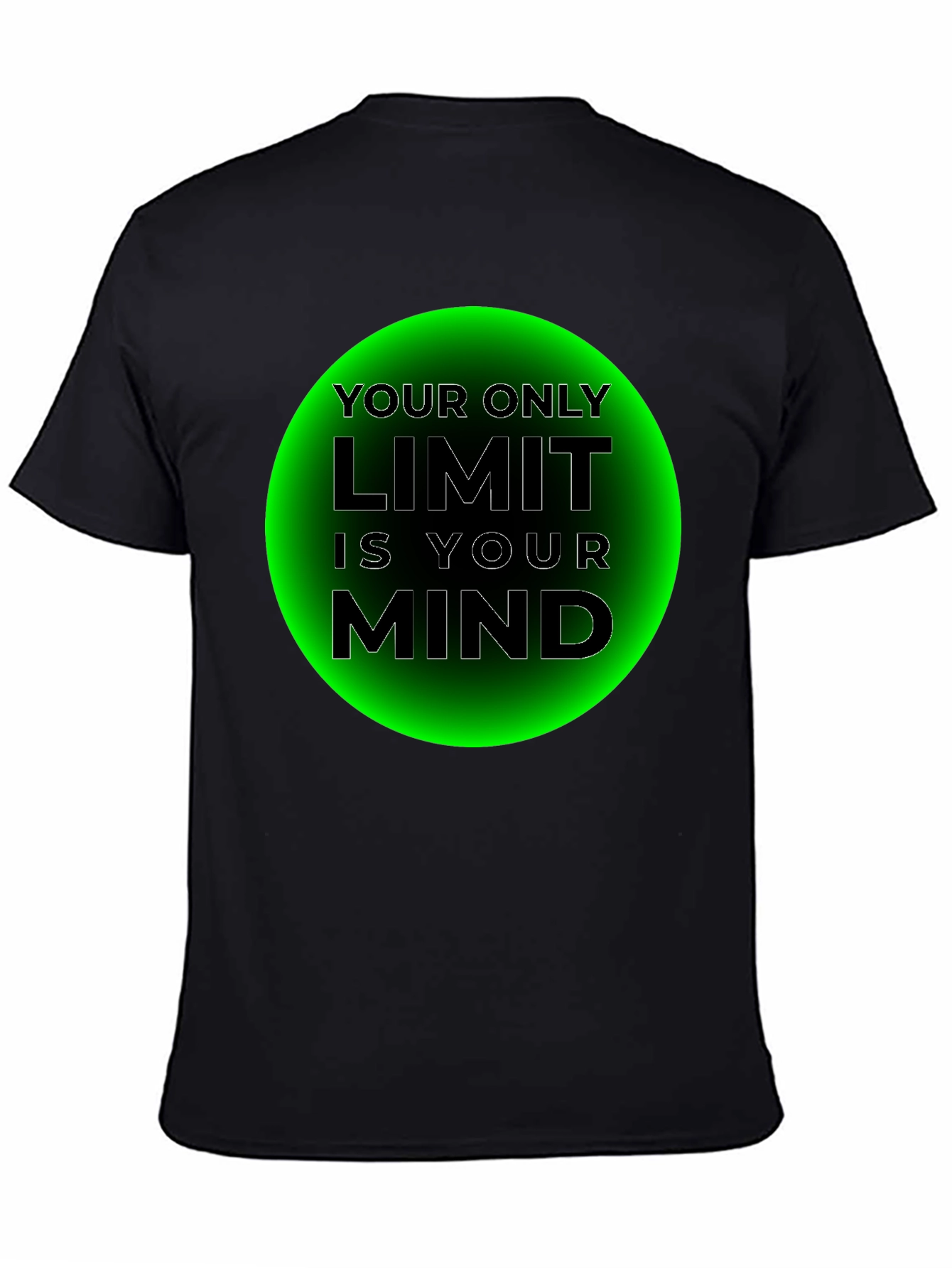 Black Limit is Your Mind Graphic T-Shirt view 4