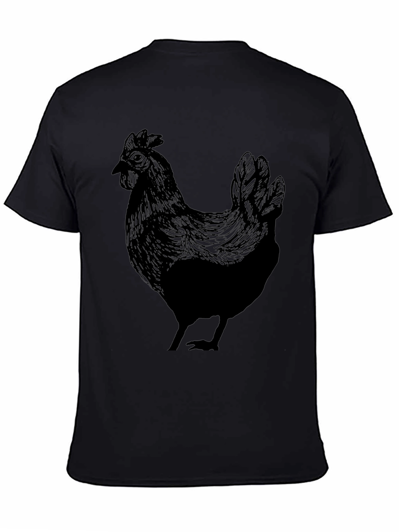 Black Black Chicken Graphic Tee - Men's Crew Neck view 4