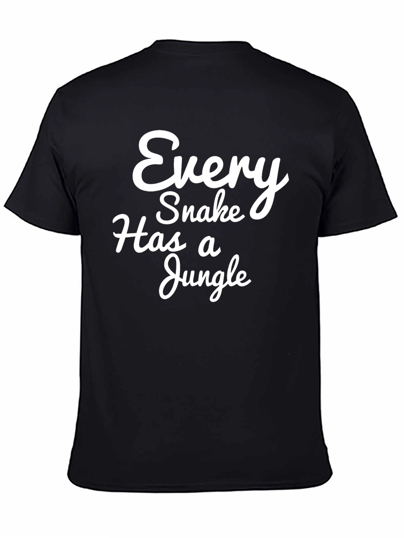 Black Every Snake Has A Jungle Graphic T-Shirt view 4