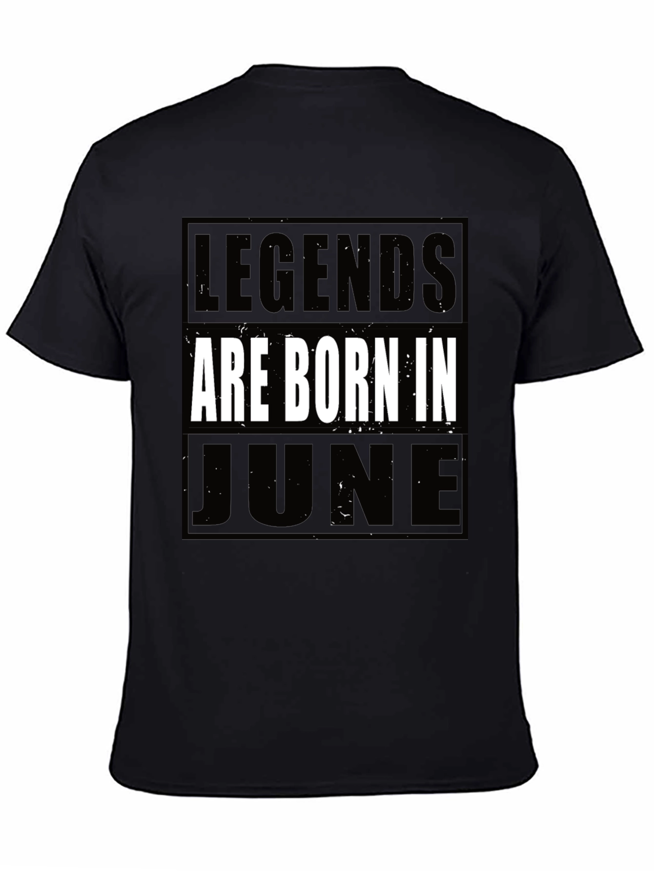Black Legends Are Born In June T-Shirt view 4