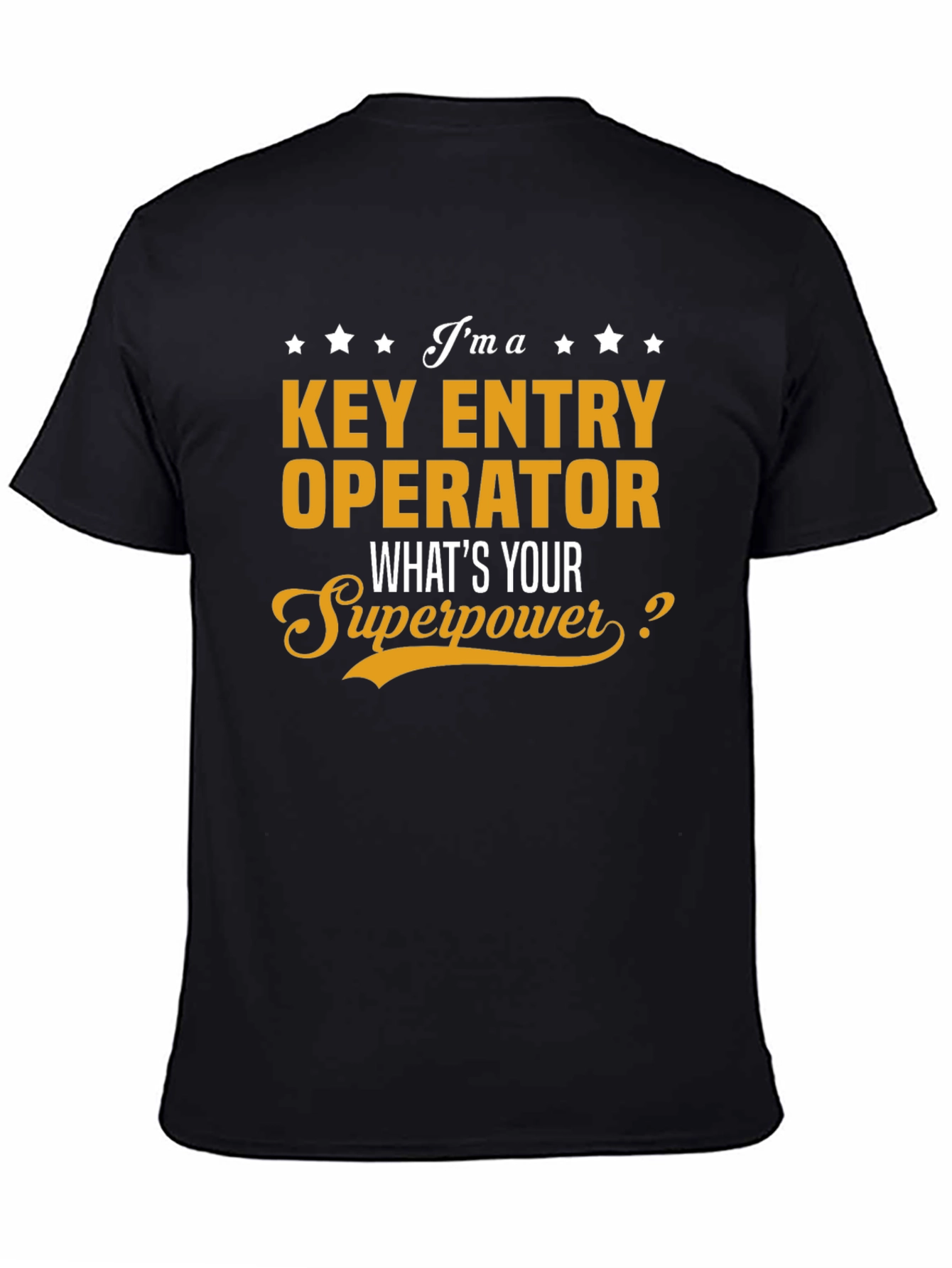 Black Key Entry Operator Superpower T-Shirt view 4