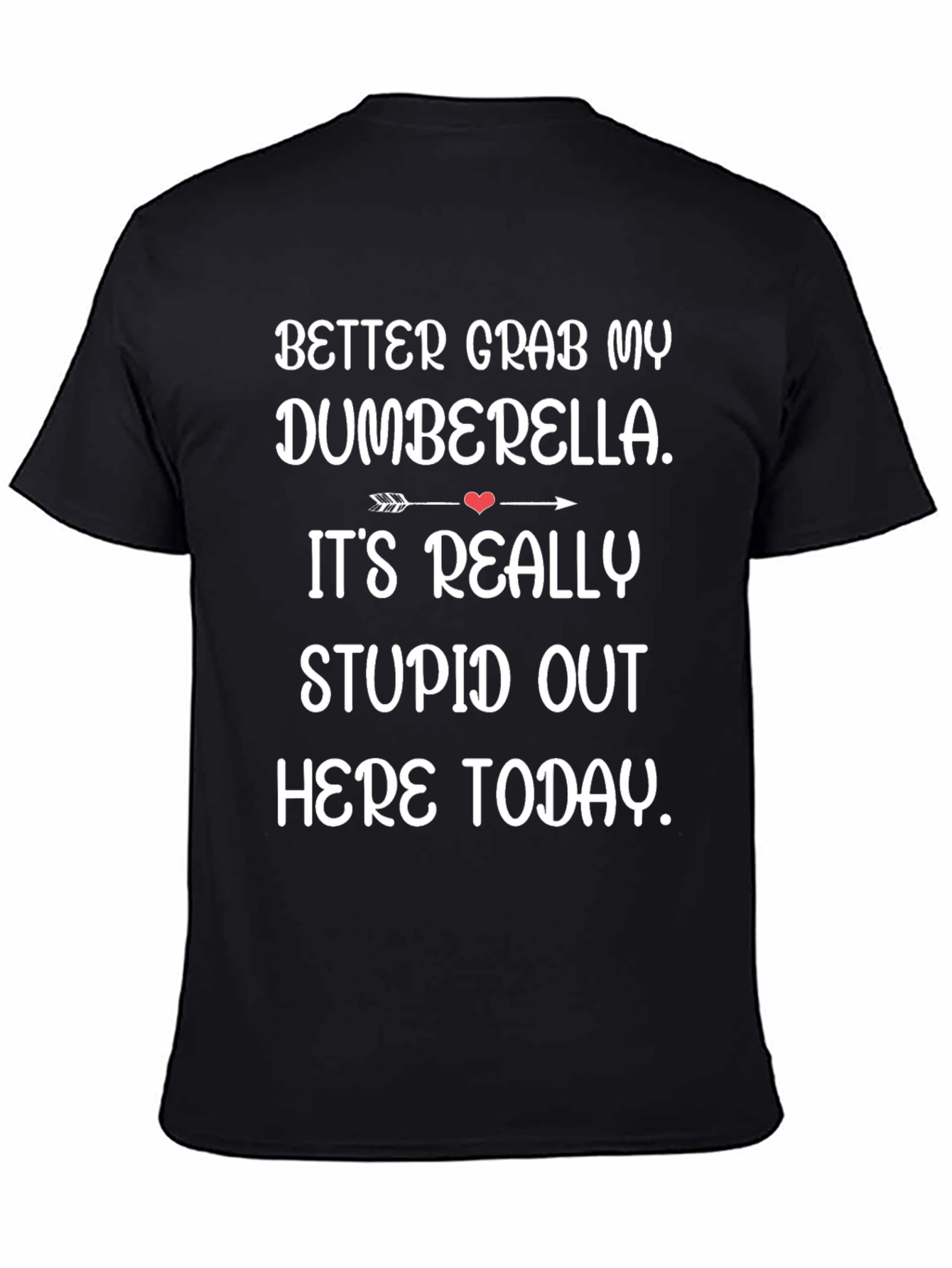 Black Dumberella T-Shirt - Funny Graphic Tee view 4