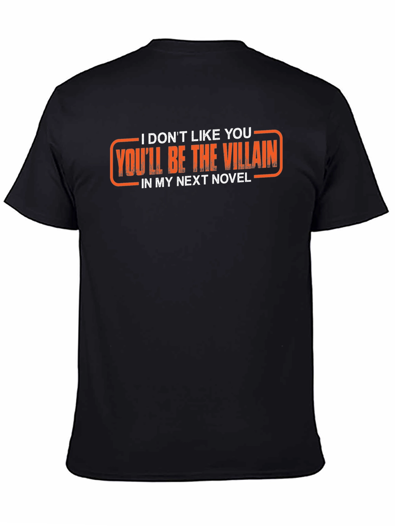 Black Villain Novel Graphic T-Shirt - Black view 4
