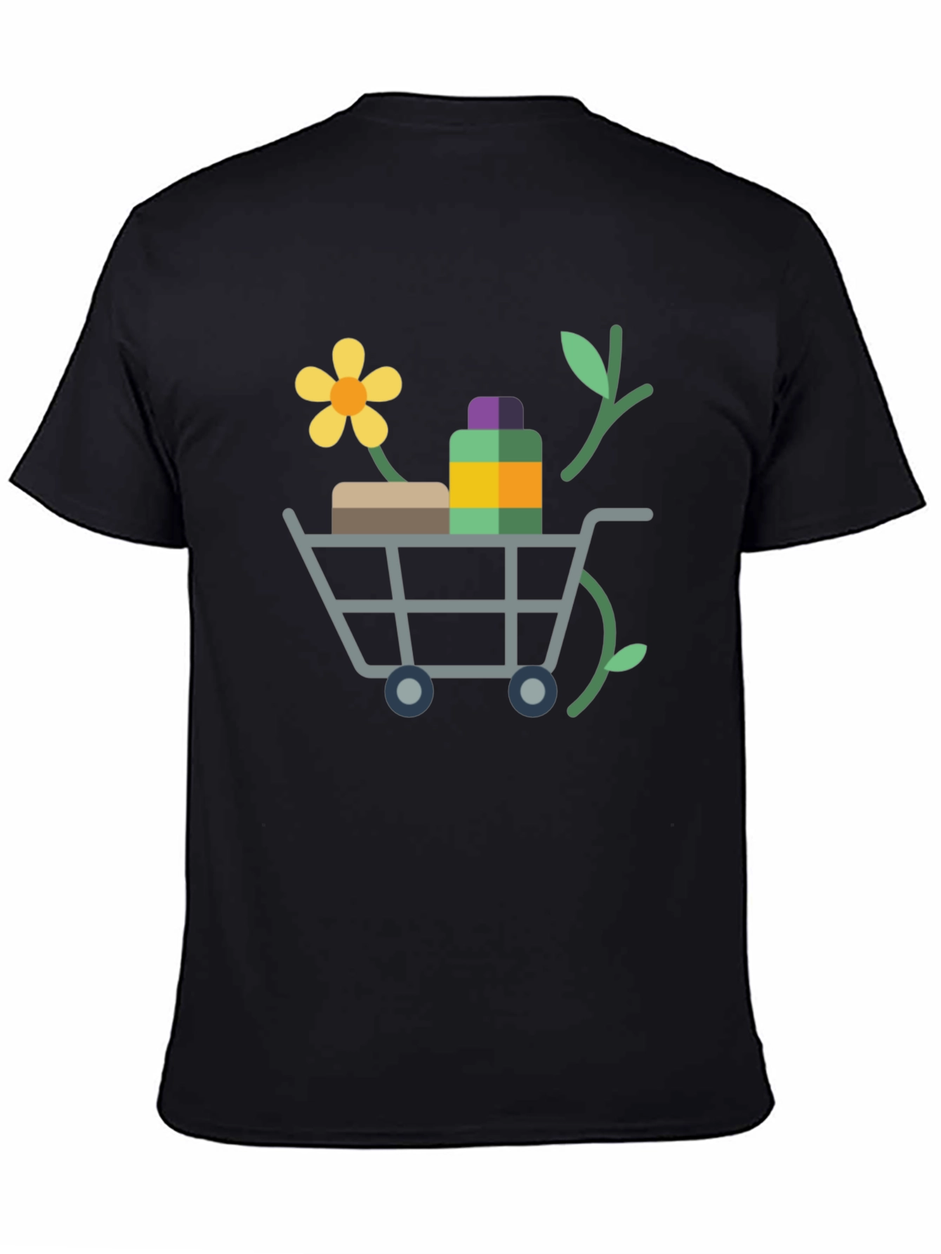 Eco-Friendly Shopping Cart Graphic Tee - 4