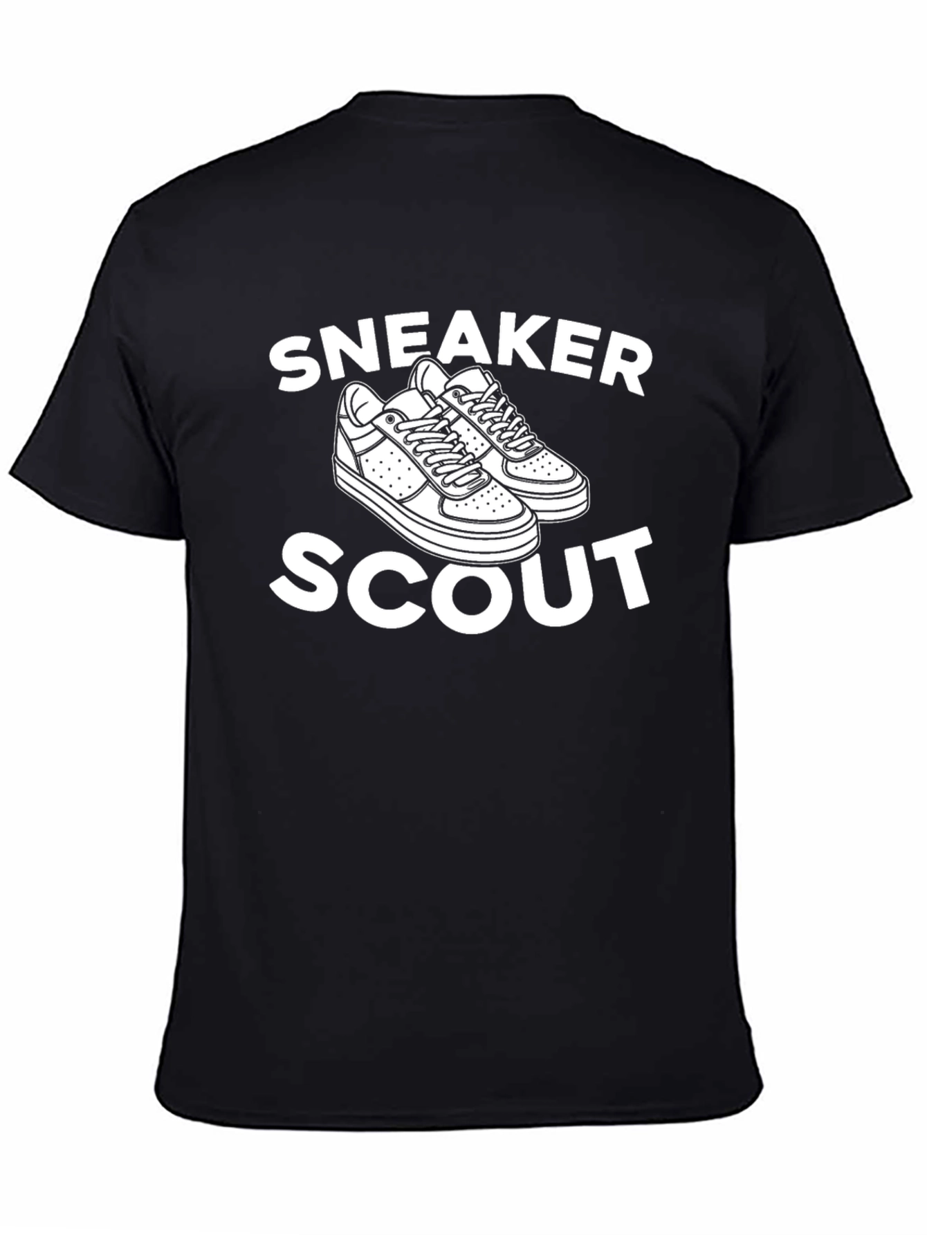 Black Sneaker Scout Graphic Tee - Black Cotton Blend view 4
