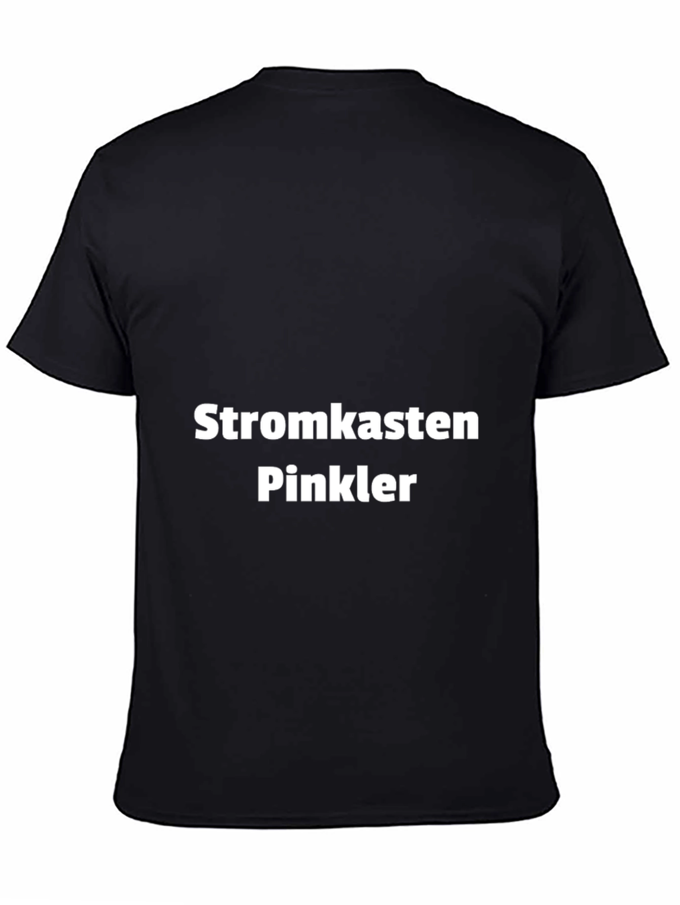 Black Stromkasten Pinkler T-Shirt - Black Crew Neck Tee view 4