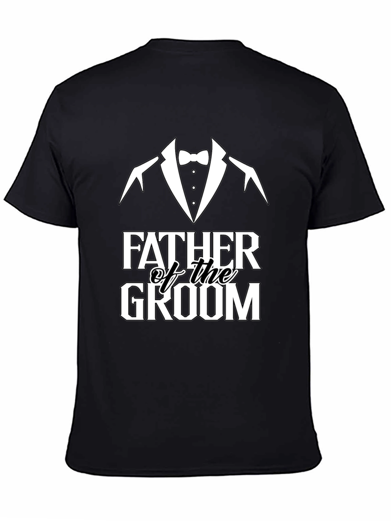 Father of the Groom Tuxedo T-Shirt - Wedding Party Tee - 4