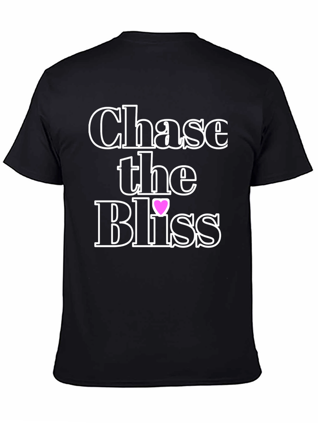 Black Chase the Bliss Graphic T-Shirt view 4