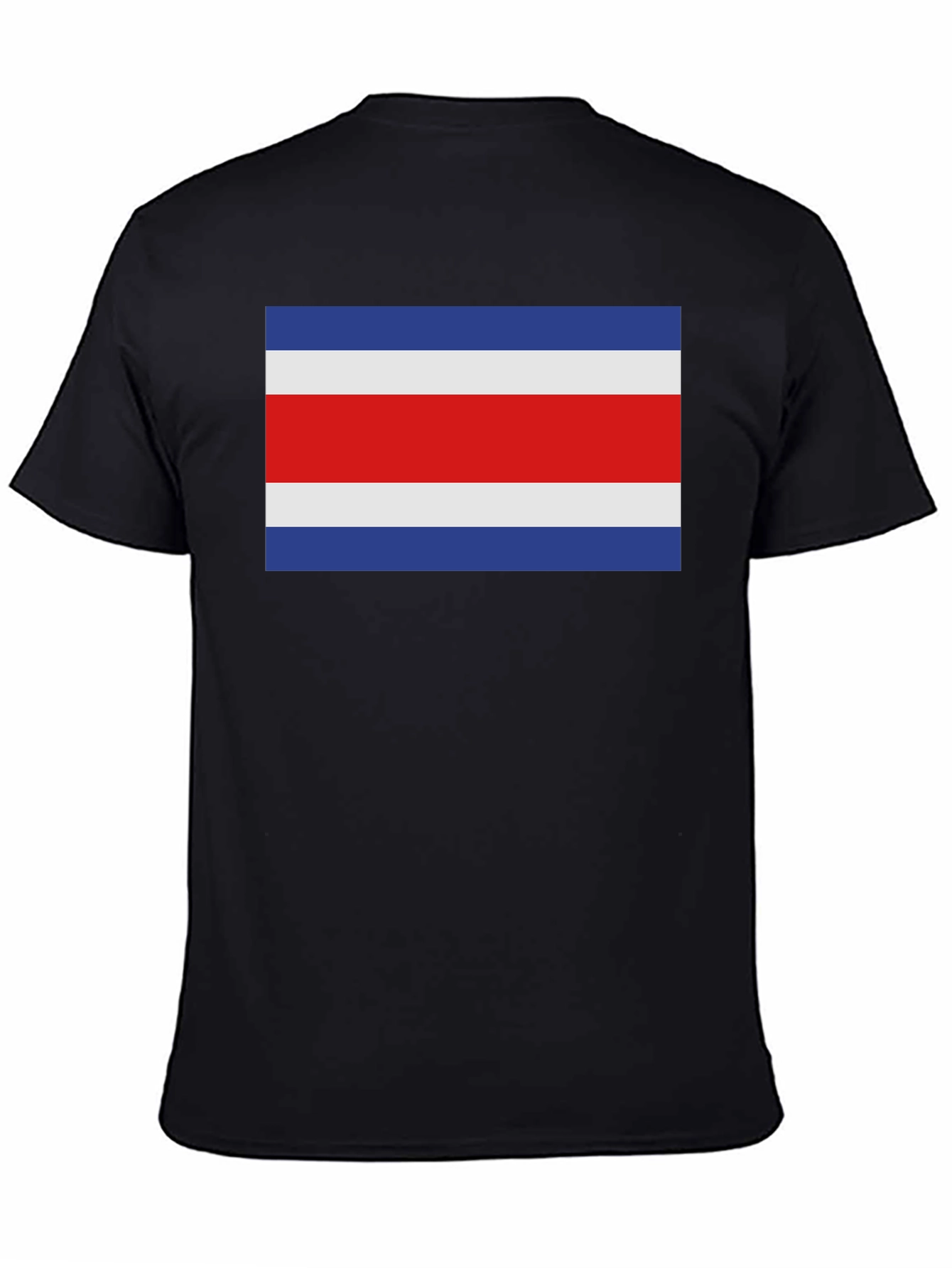 Black Costa Rica Flag T-Shirt - Show Your Pride! view 4
