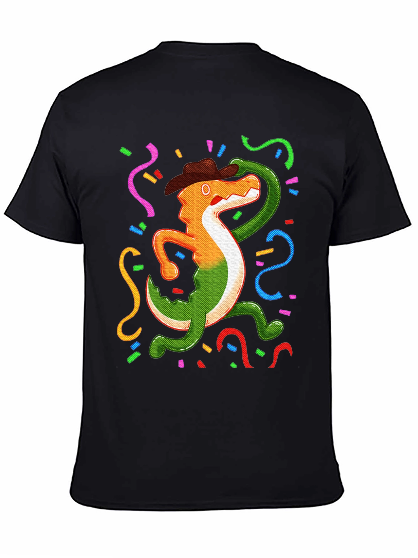 Black Fiesta Gator T-Shirt: Celebrate in Style! view 4