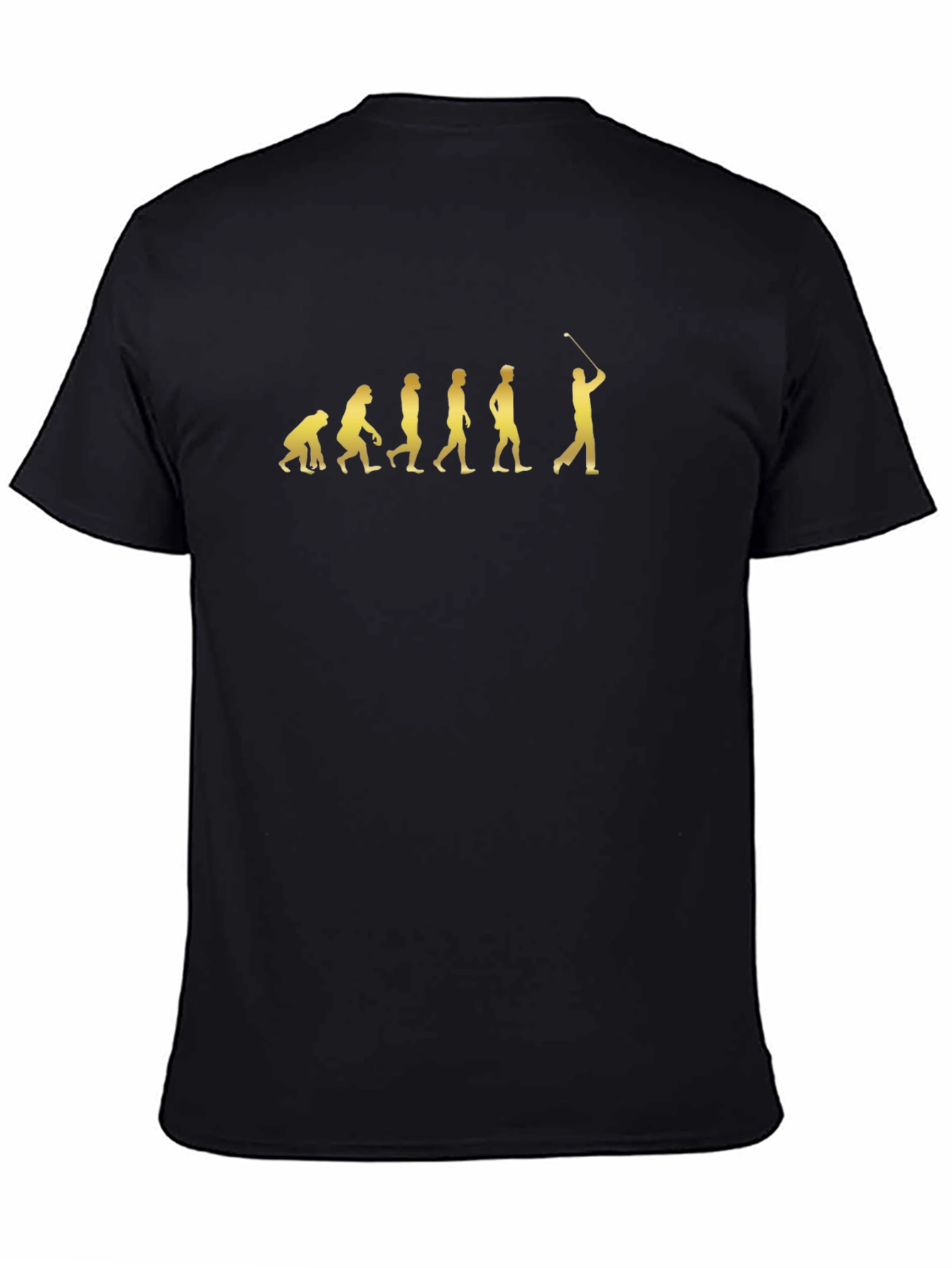 Black Golf Evolution Graphic Tee - Black Cotton Blend view 4