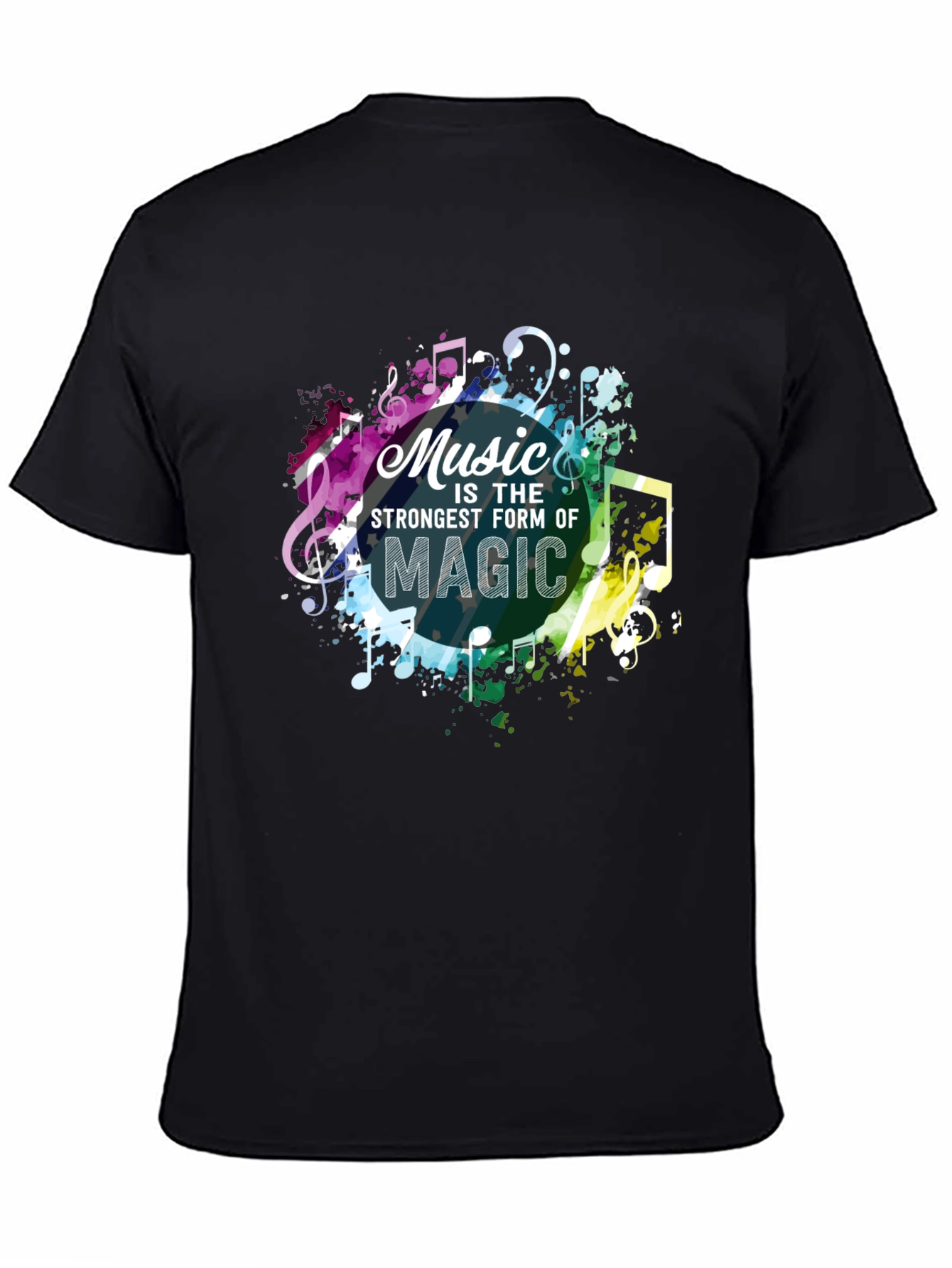 Black Music Is Magic Men's Graphic Tee view 4