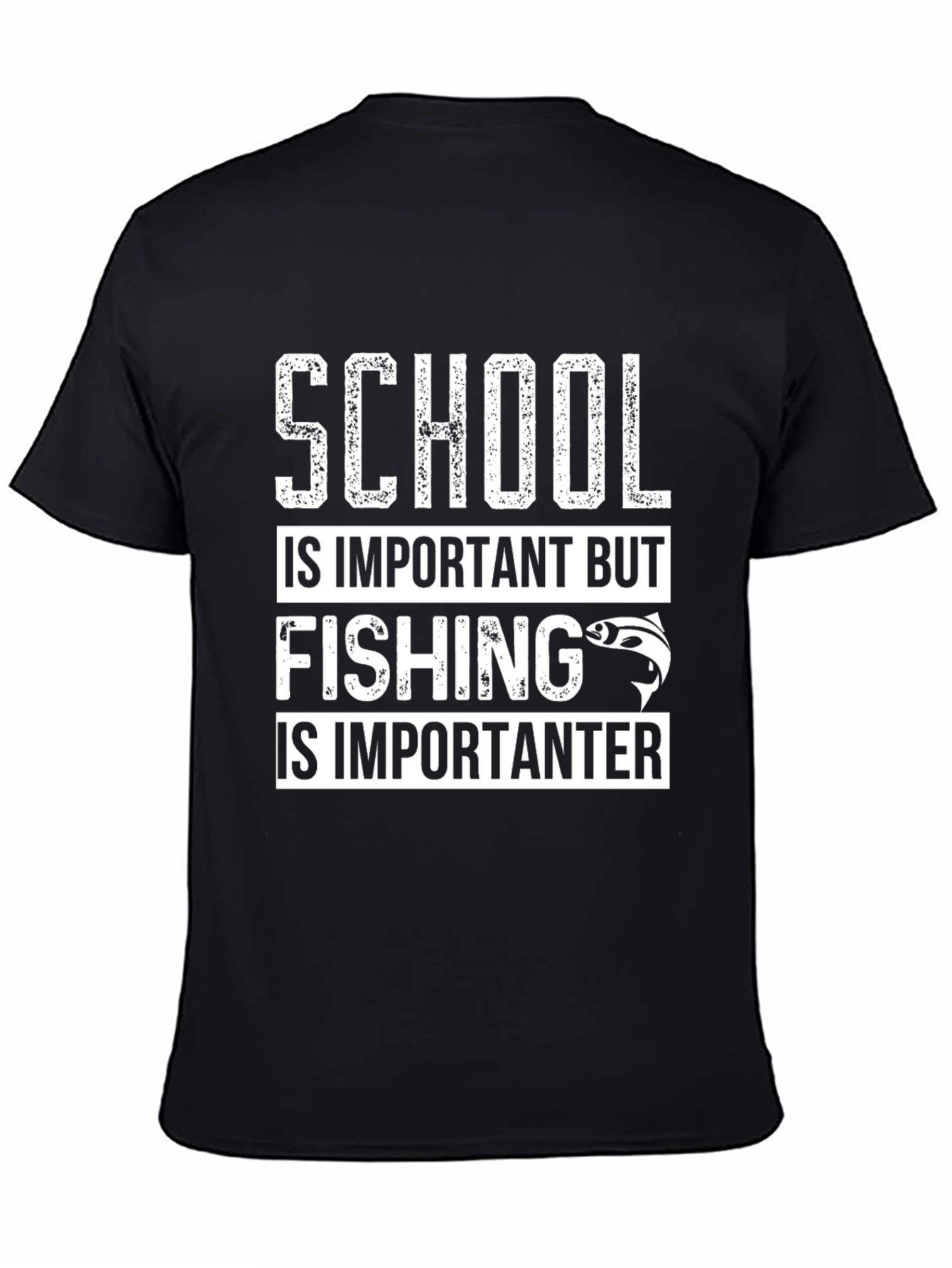 Black Fishing is Importanter T-Shirt view 4