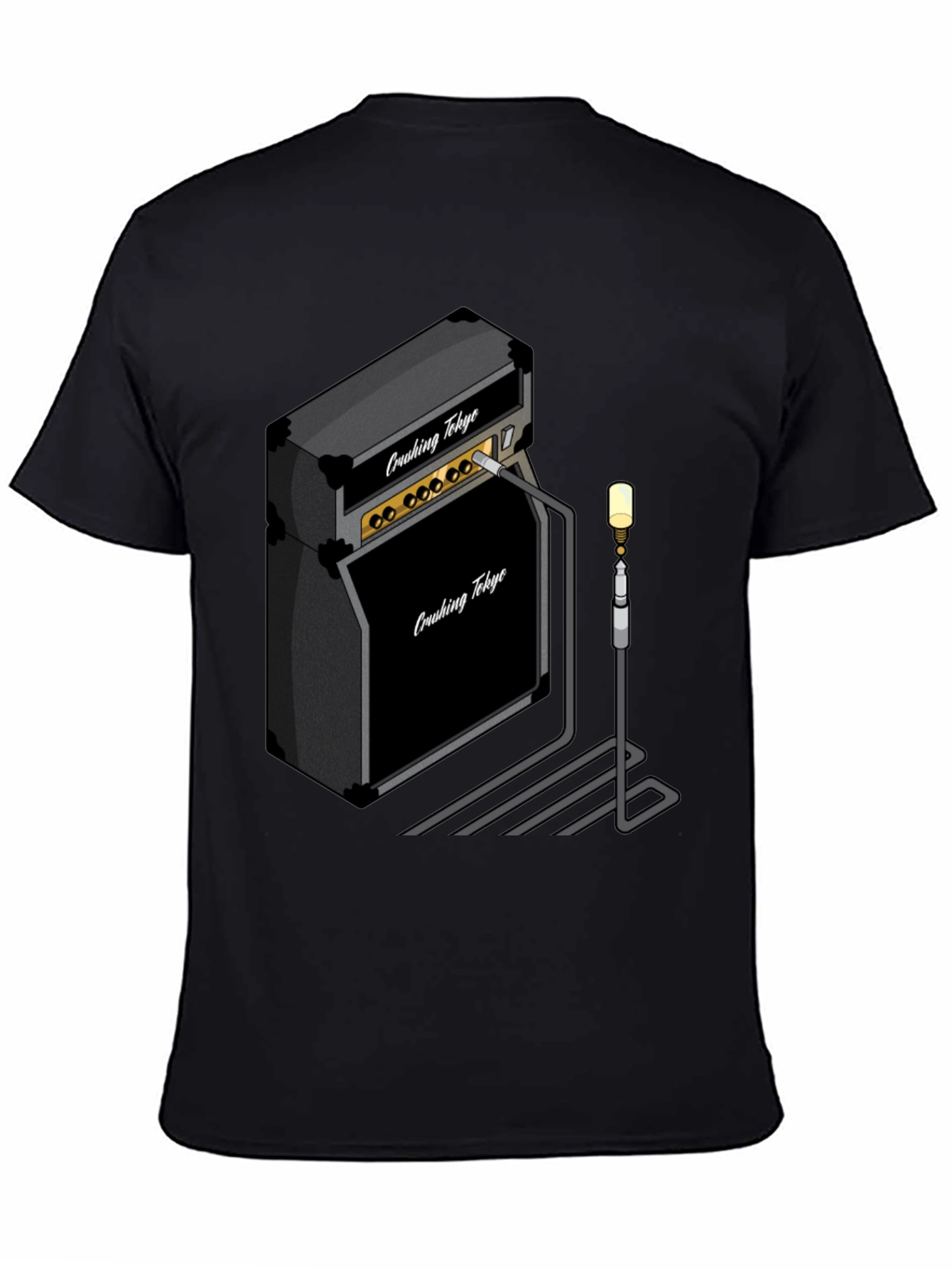 Black Crushing Tokyo Amp T-Shirt - Black Graphic Tee view 4