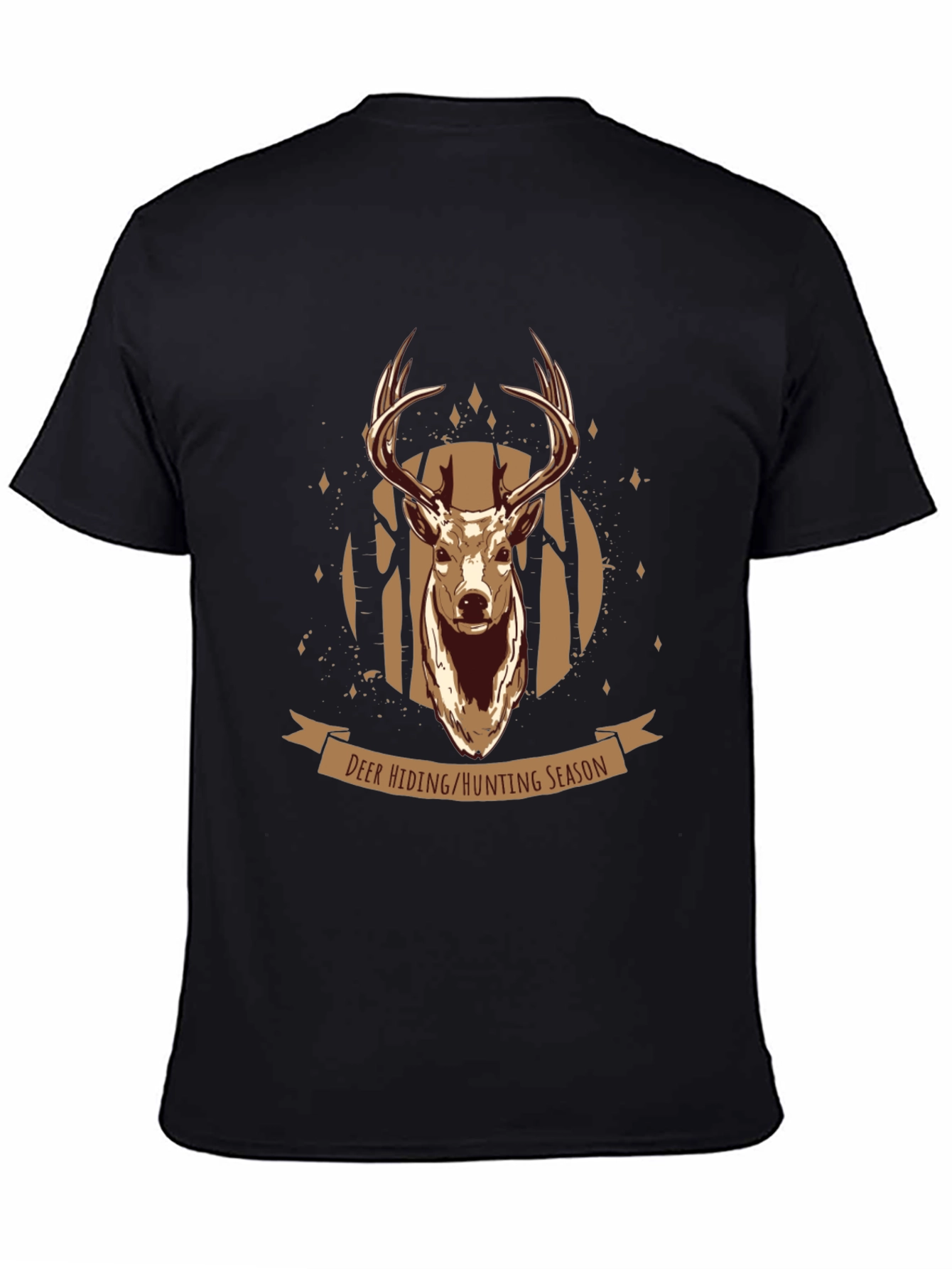 Black Deer Hunting Season Graphic Tee view 4
