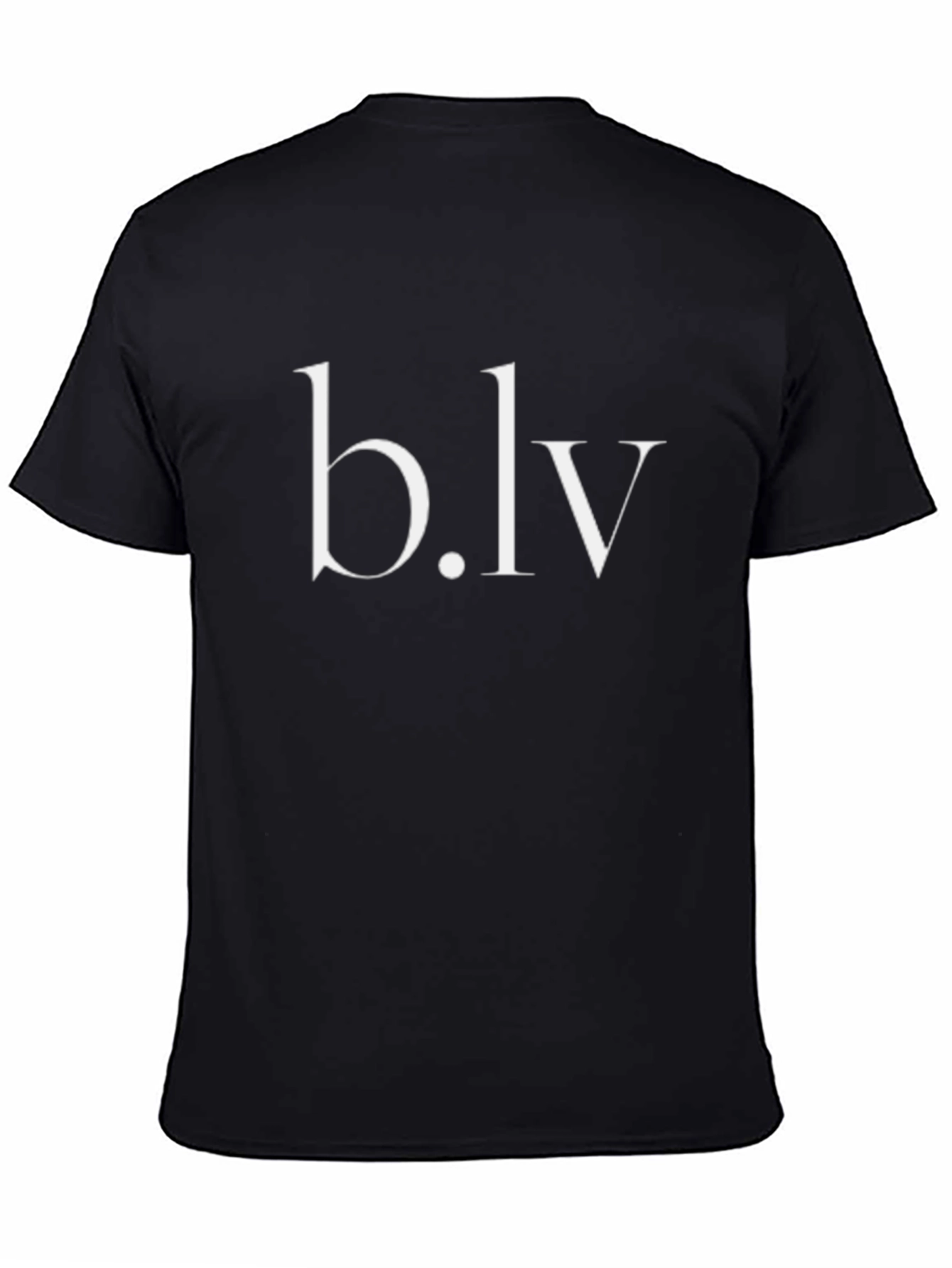 Black b.lv Stylish Black Graphic Tee - Modern Casual Comfort view 4