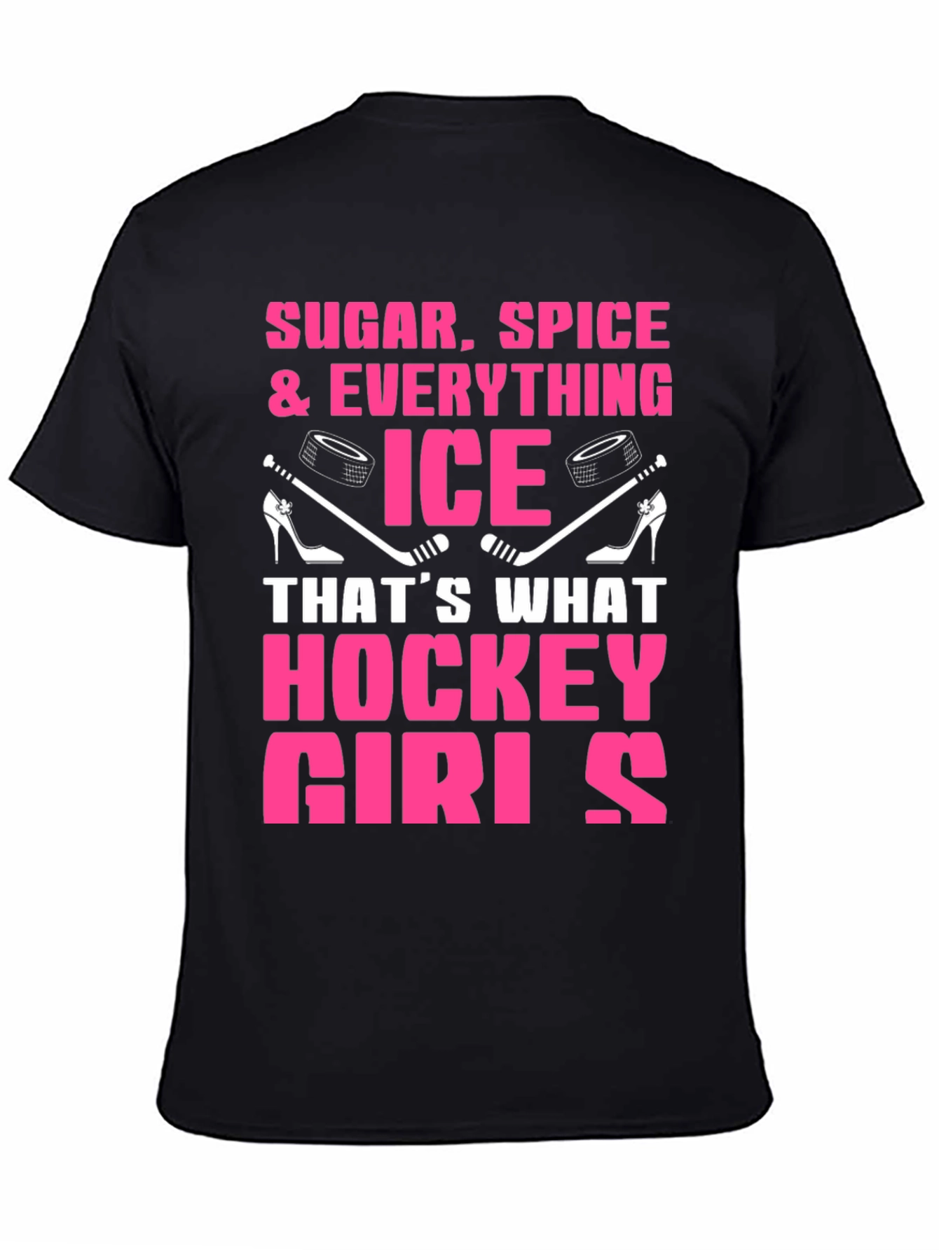 Black Sugar Spice Hockey Girls T-Shirt view 4
