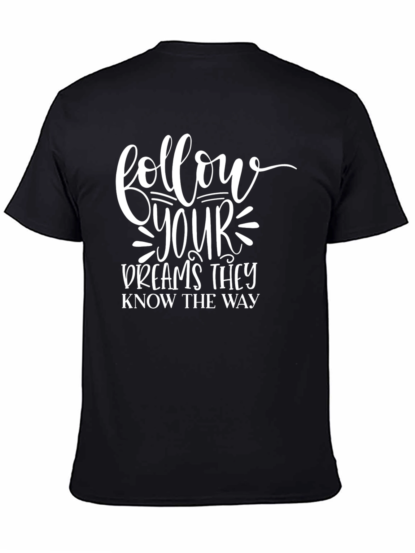 Black Follow Your Dreams Black Graphic Tee view 4