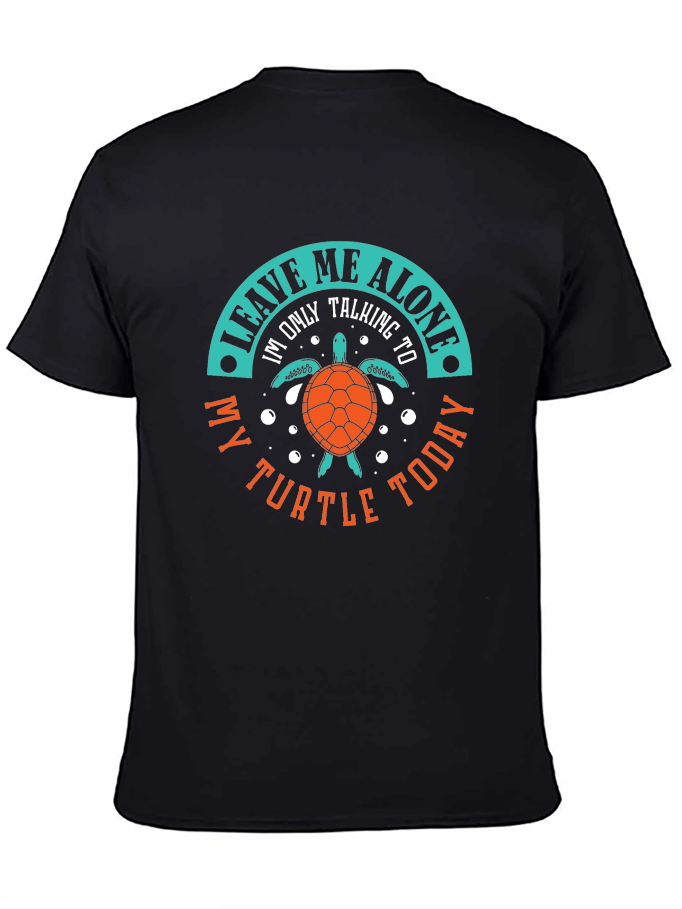 Black Leave Me Alone Turtle T-Shirt view 4
