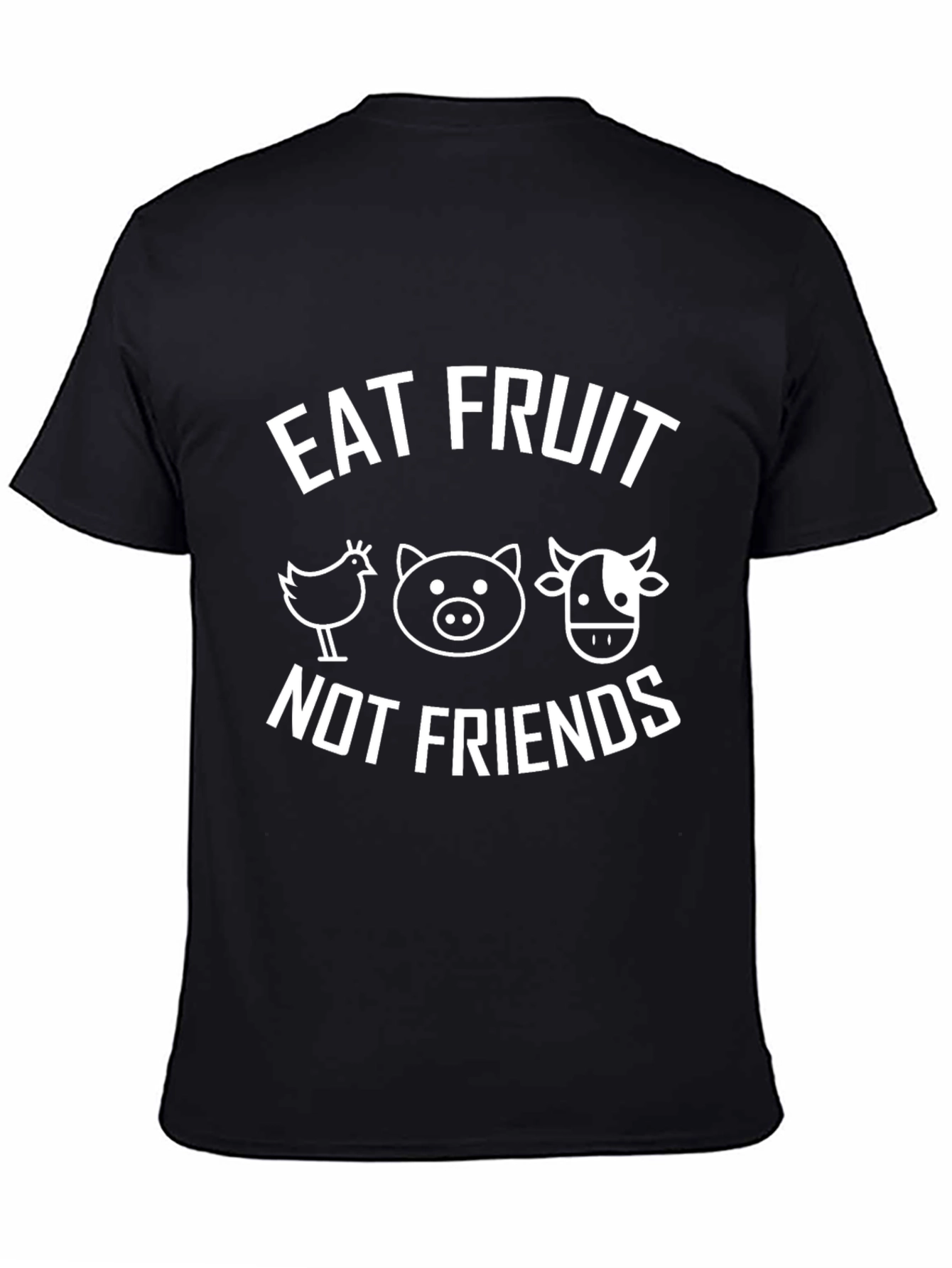 Eat Fruit Not Friends Vegan Graphic Tee - 4
