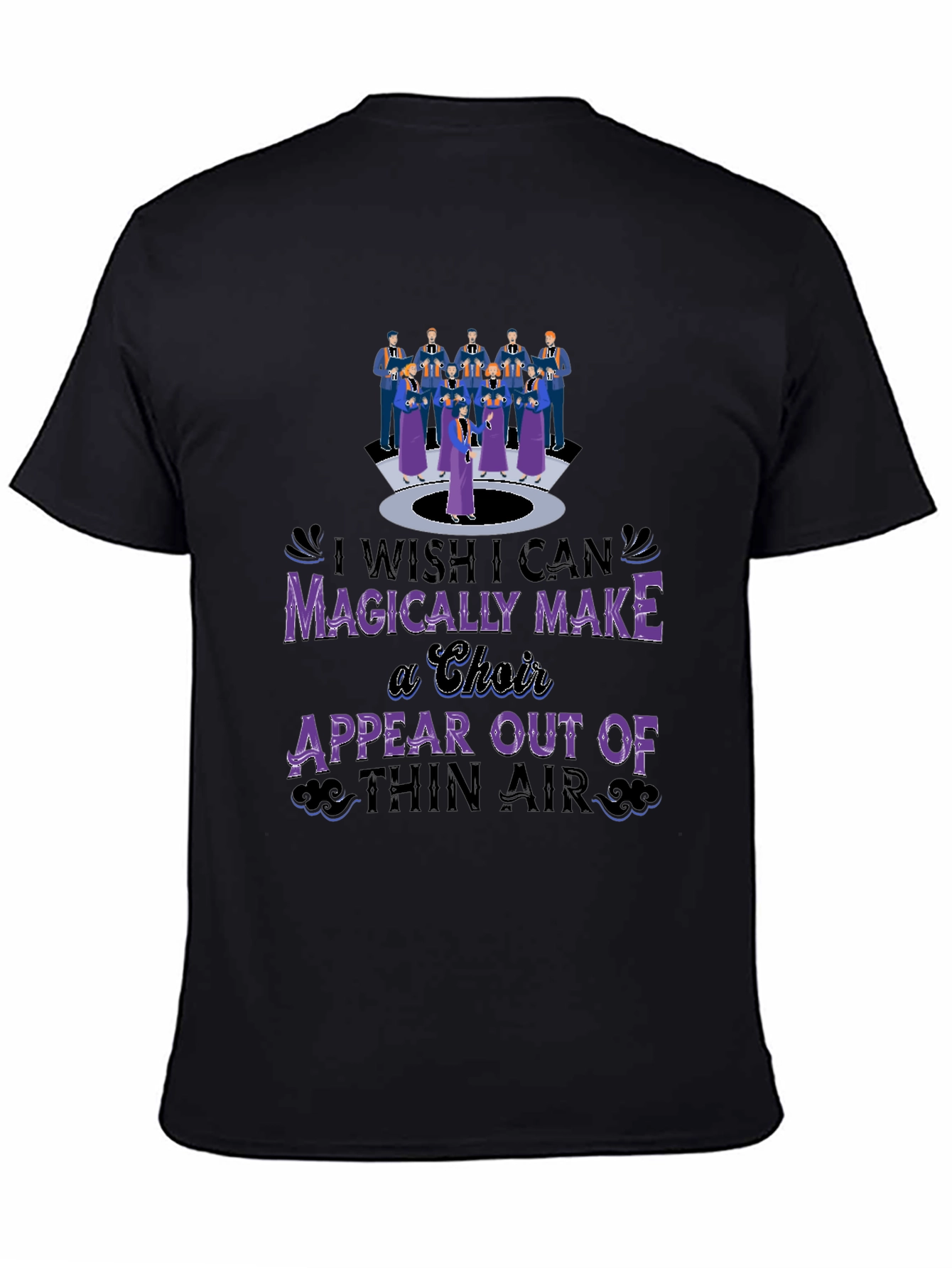 Black Magical Choir T-Shirt - Music Lover's Tee view 4