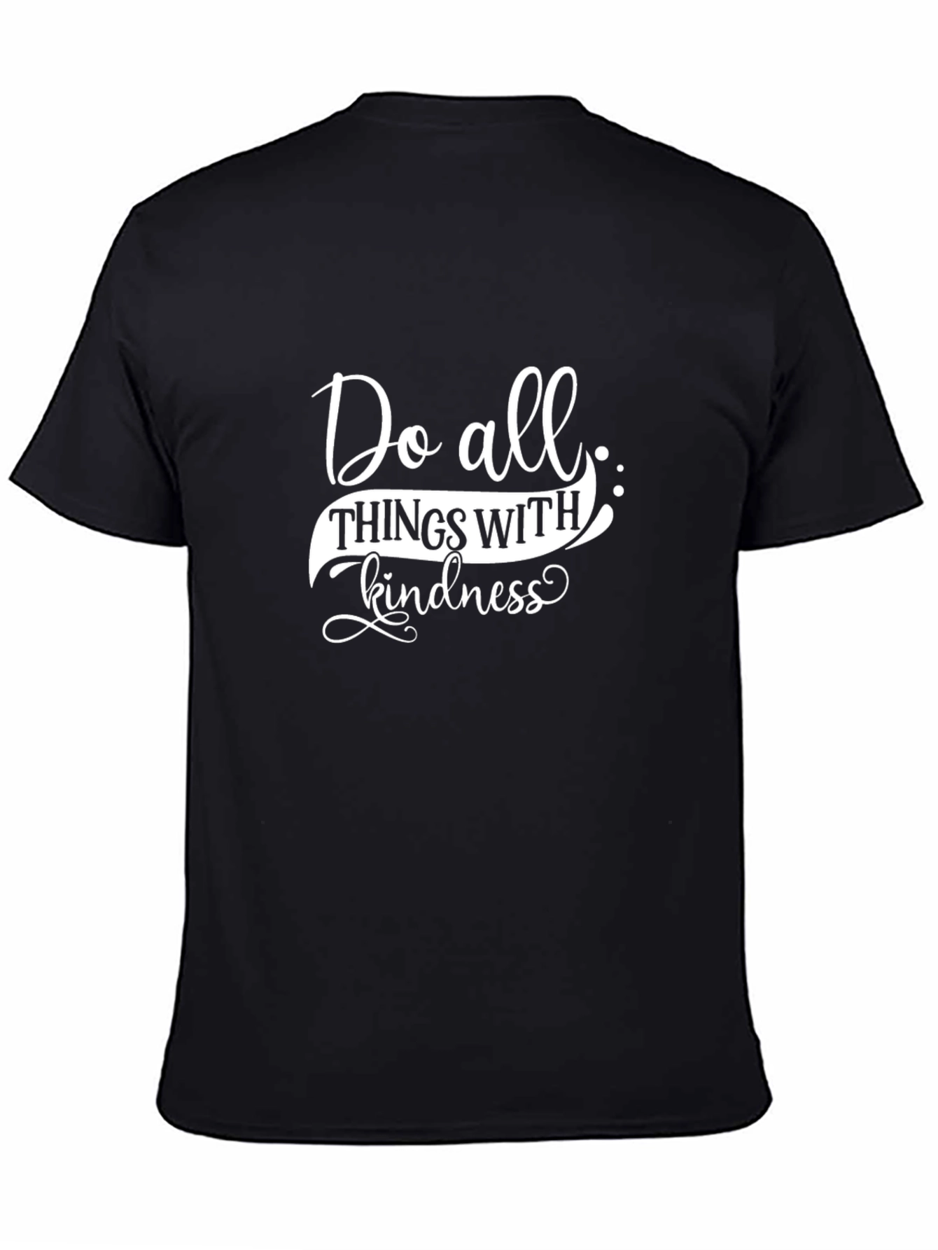 Black Kindness Graphic Tee - Black view 4