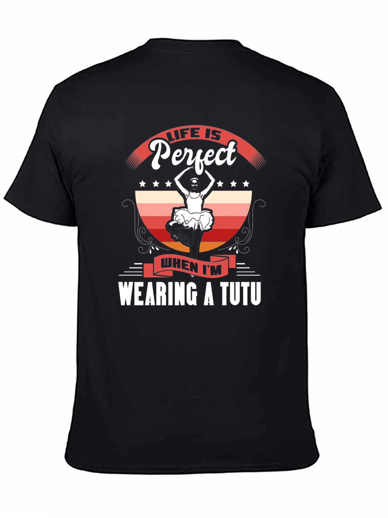 Black Life is Perfect Wearing a Tutu T-Shirt view 4