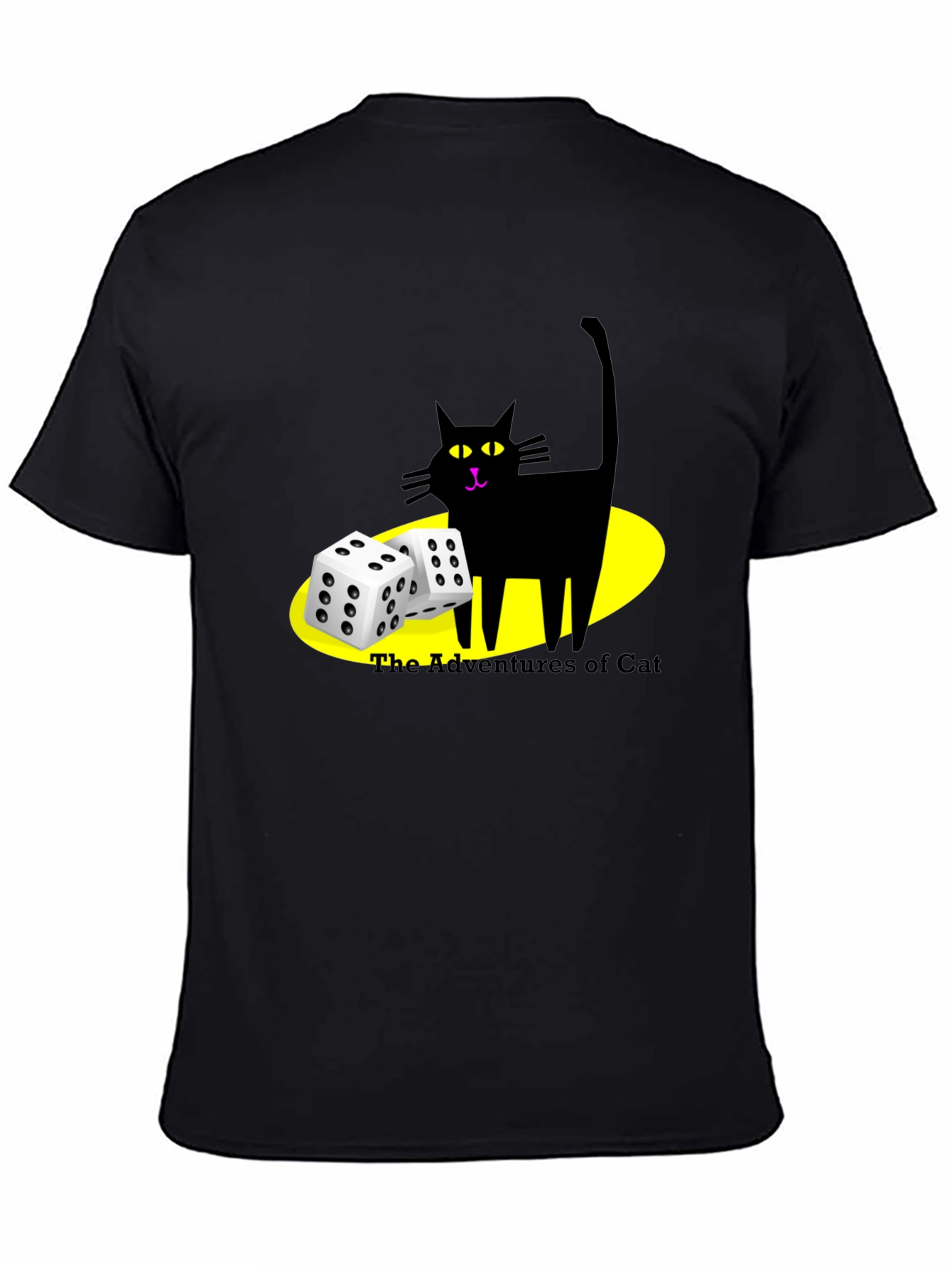 Adventures of Cat Black T-Shirt - 4