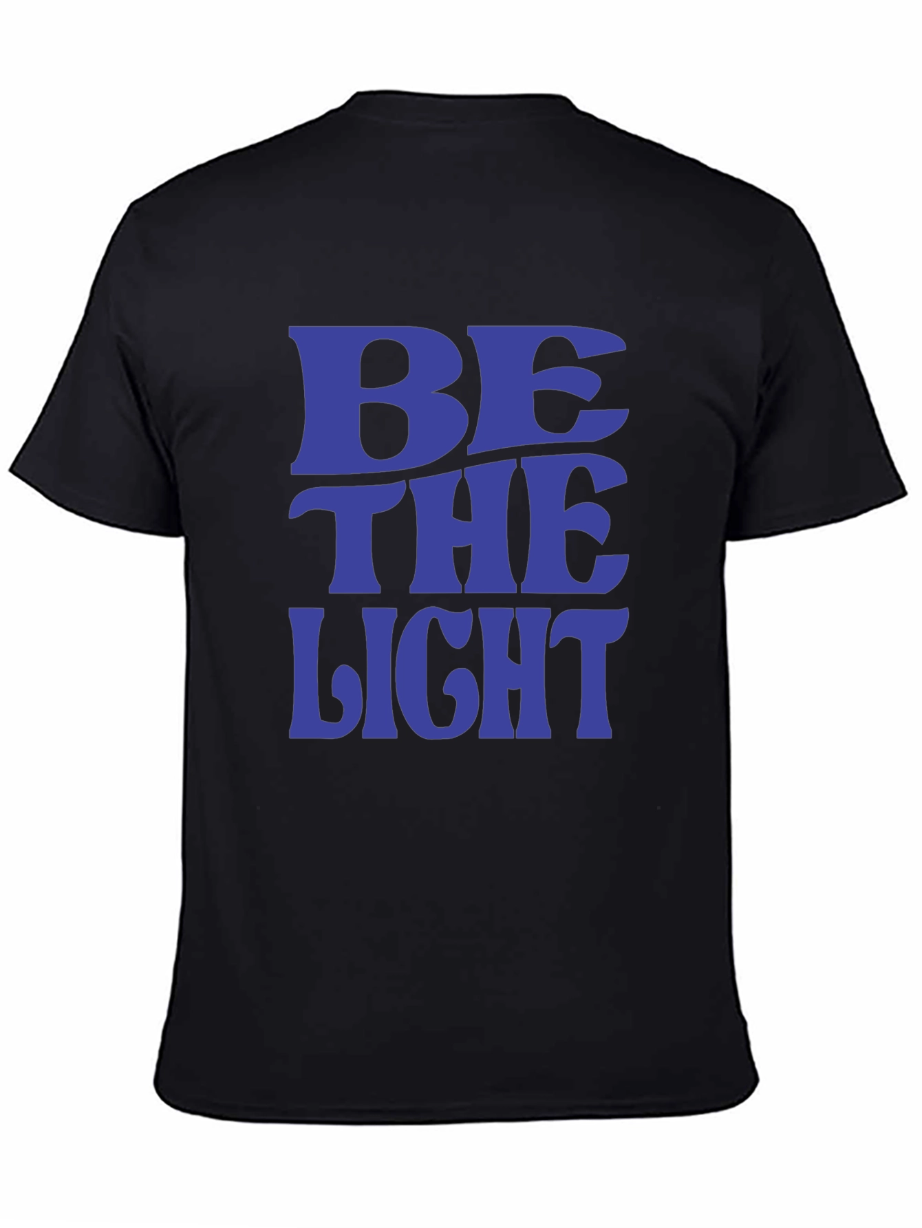Black Be The Light T-Shirt - Positive Message Tee view 4