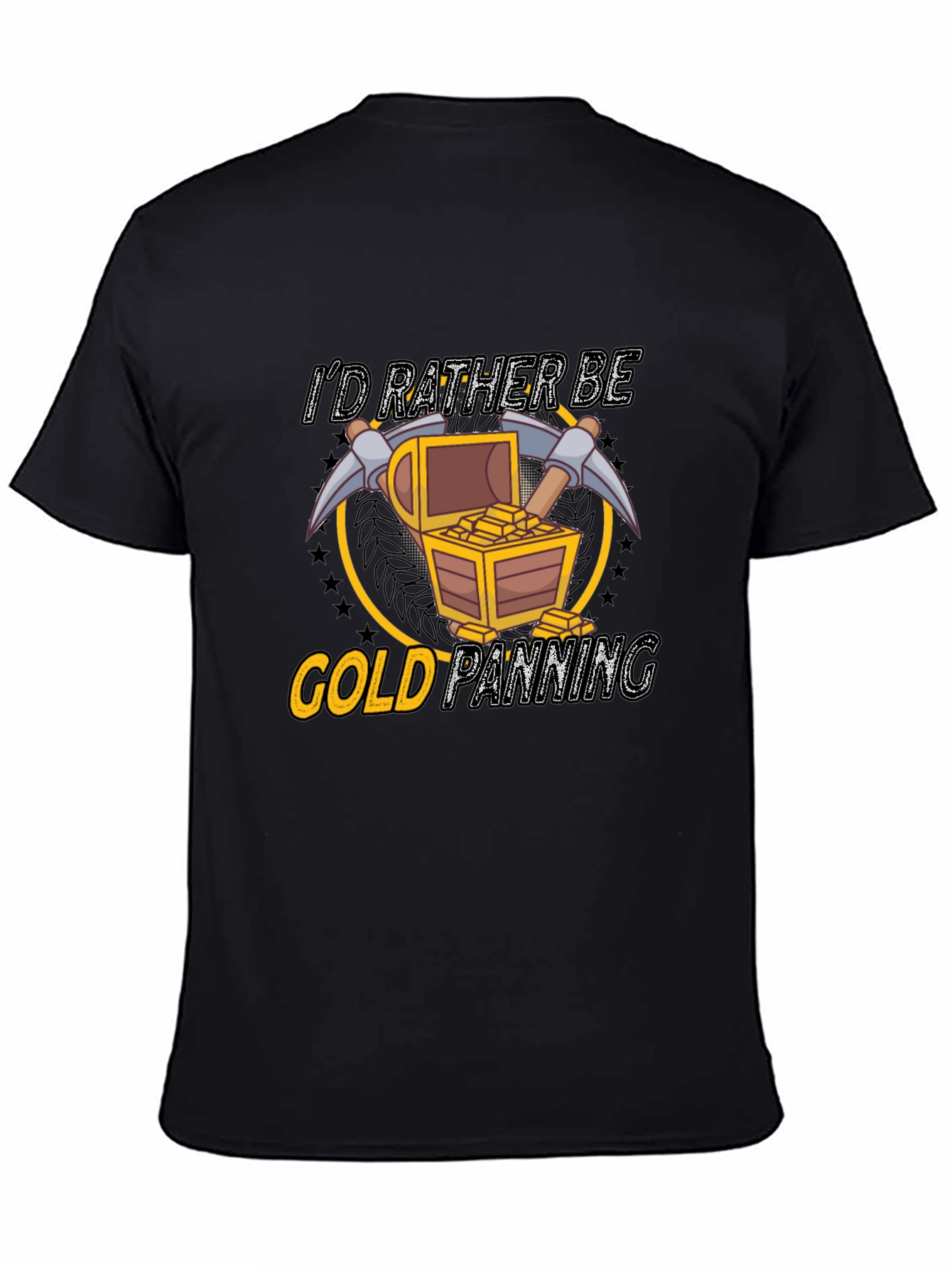 Black Gold Panning Graphic Tee view 4