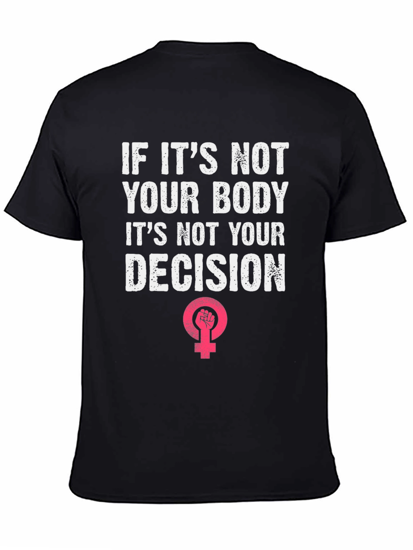 My Body My Choice Black Graphic Tee - 4