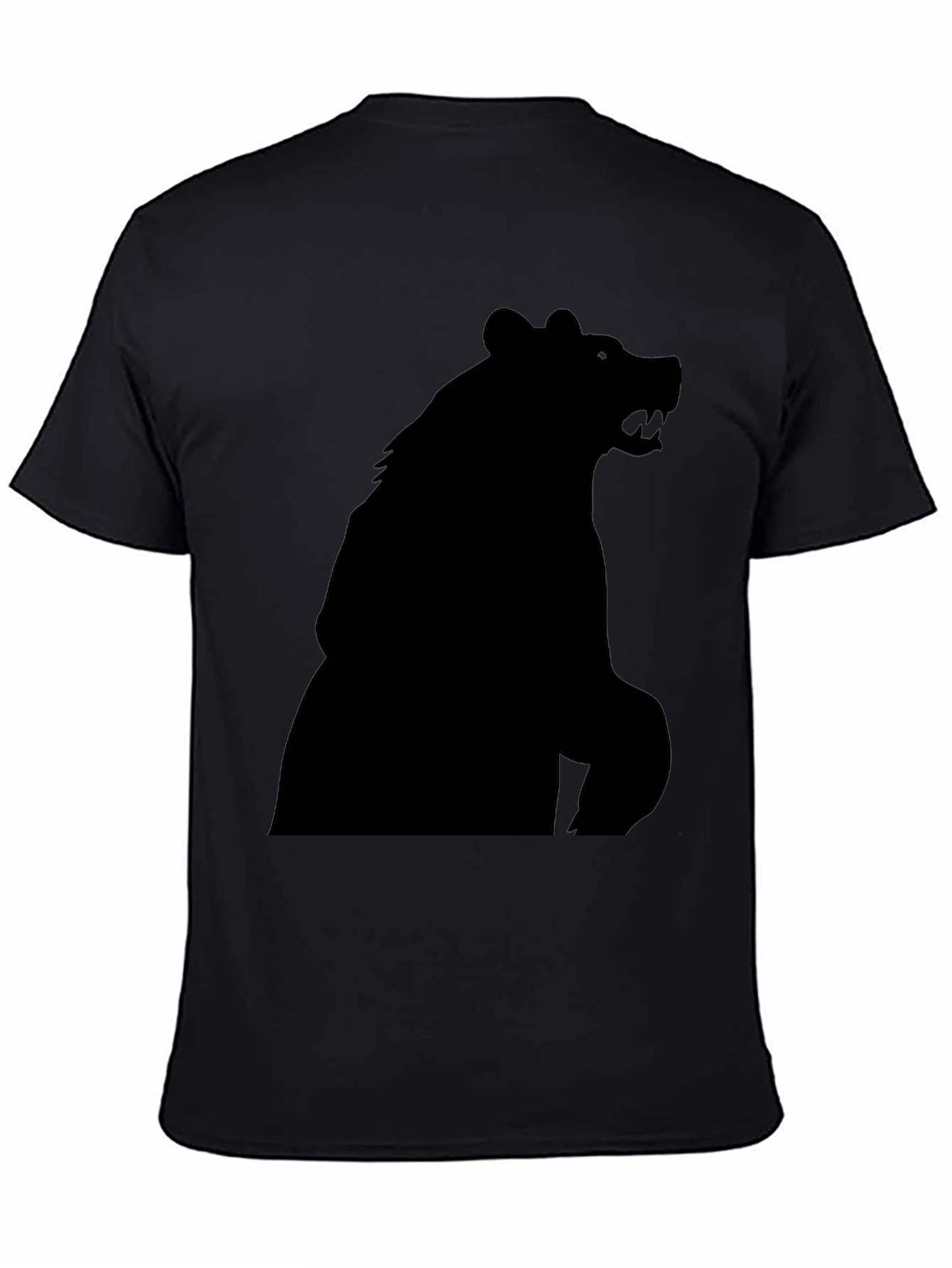 Black Black Bear Silhouette Graphic Tee - Men's Fashion view 4