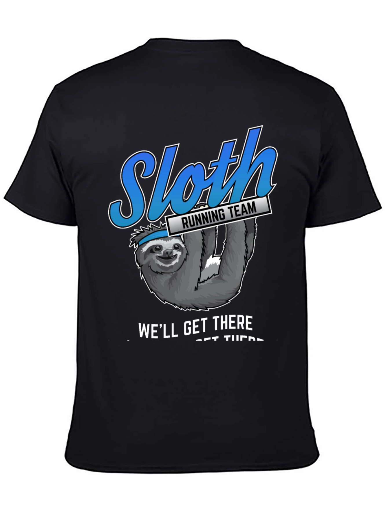 Black Sloth Running Team T-Shirt view 4