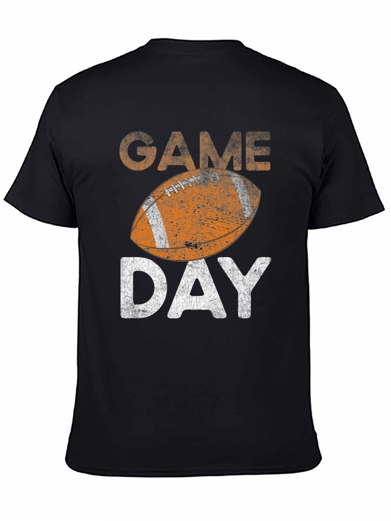 Black Game Day Football Graphic Tee view 4