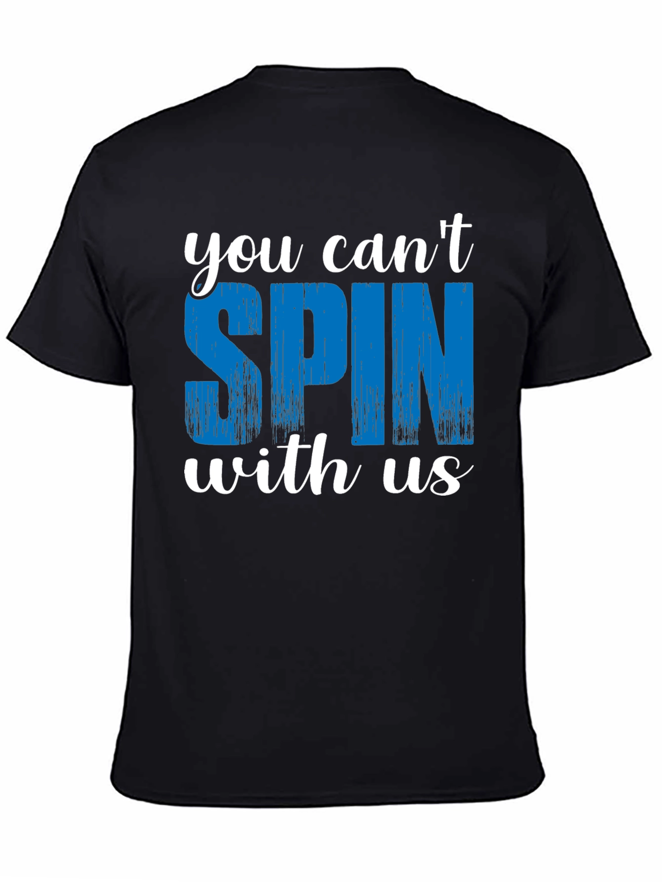 Black You Can't Spin With Us Graphic Tee view 4