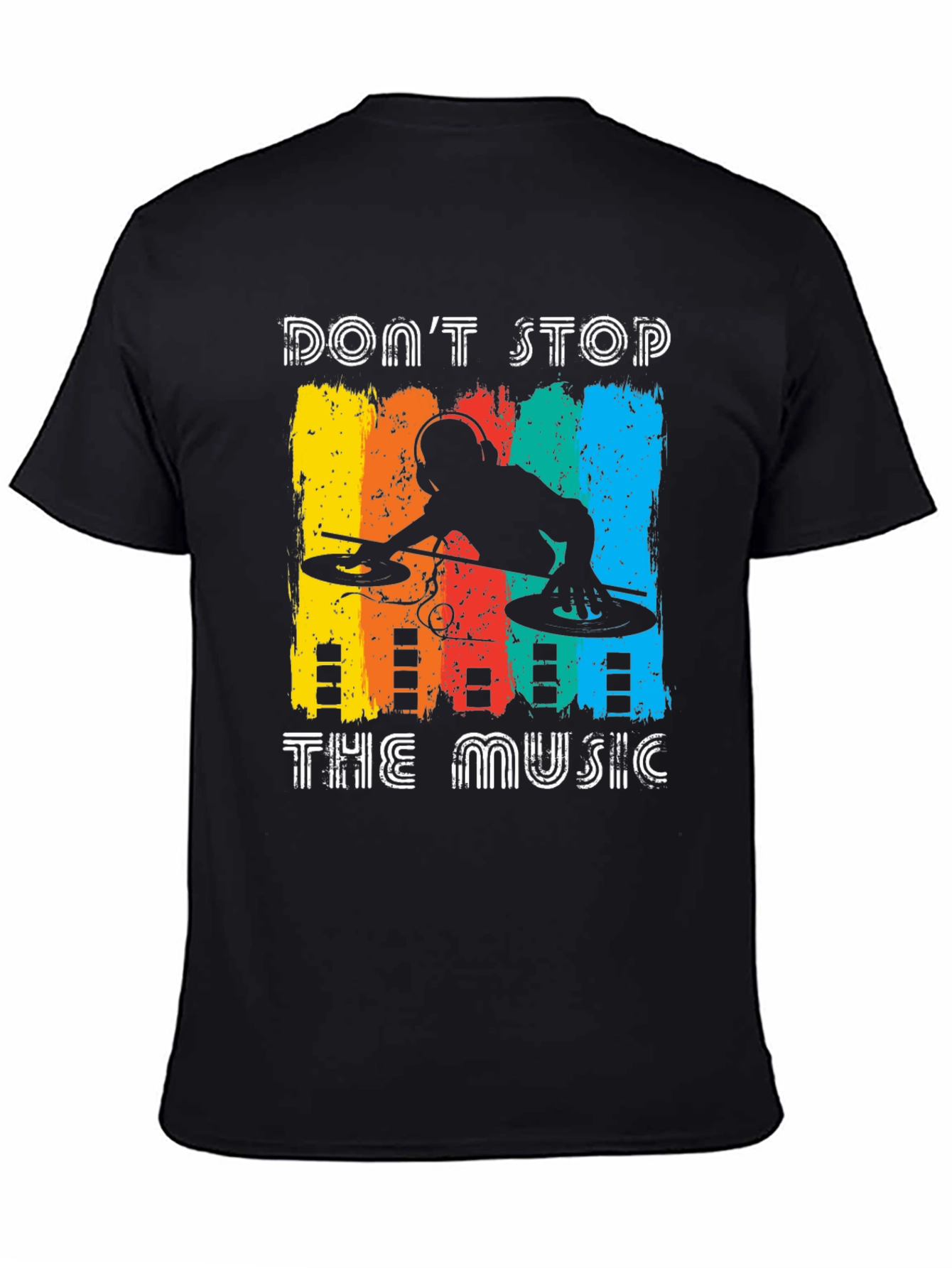 Black Don't Stop The Music Graphic Tee view 4
