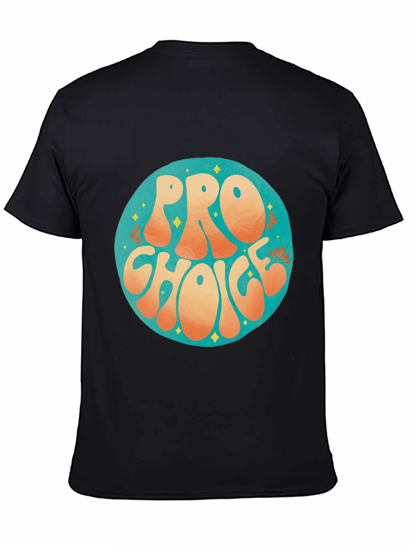 Pro Choice Retro Graphic Tee - Black Cotton T-Shirt - 4