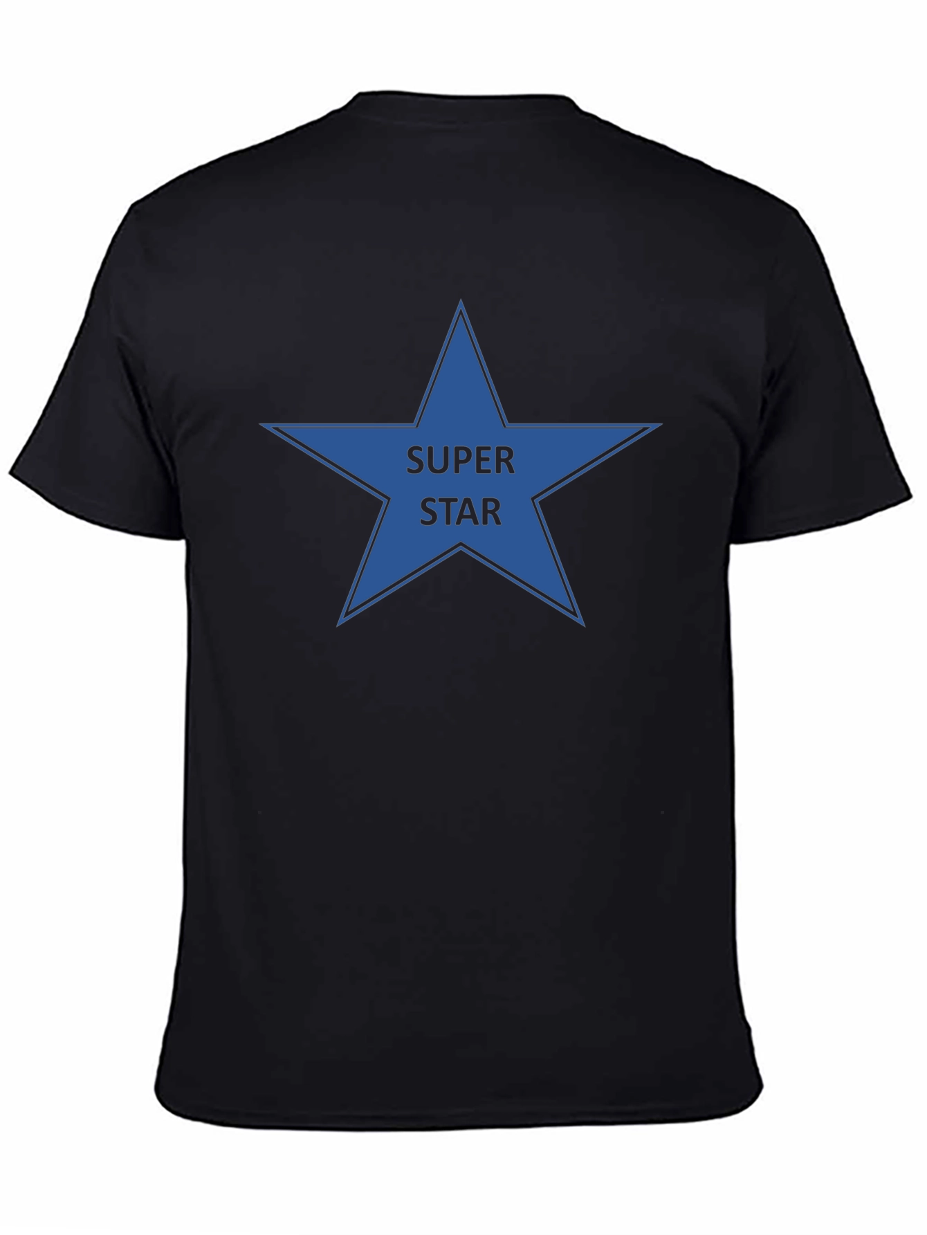 Black Super Star Graphic Tee - Black view 4