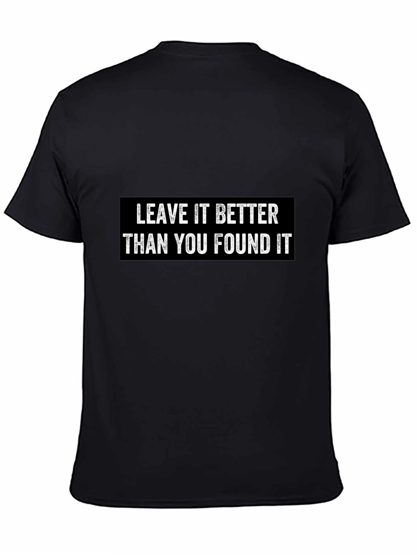 Black Leave It Better T-Shirt - Inspiring Graphic Tee view 4