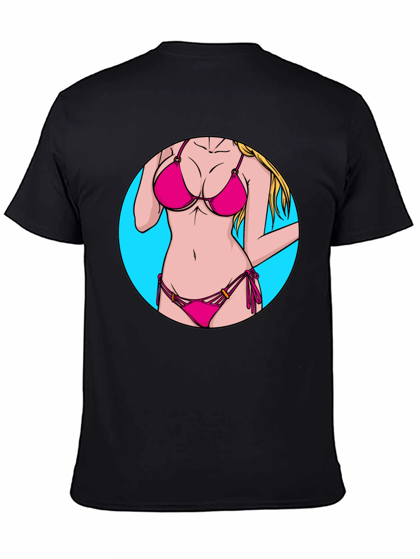 Black Bikini Graphic Tee - Summer Ready Style! view 4