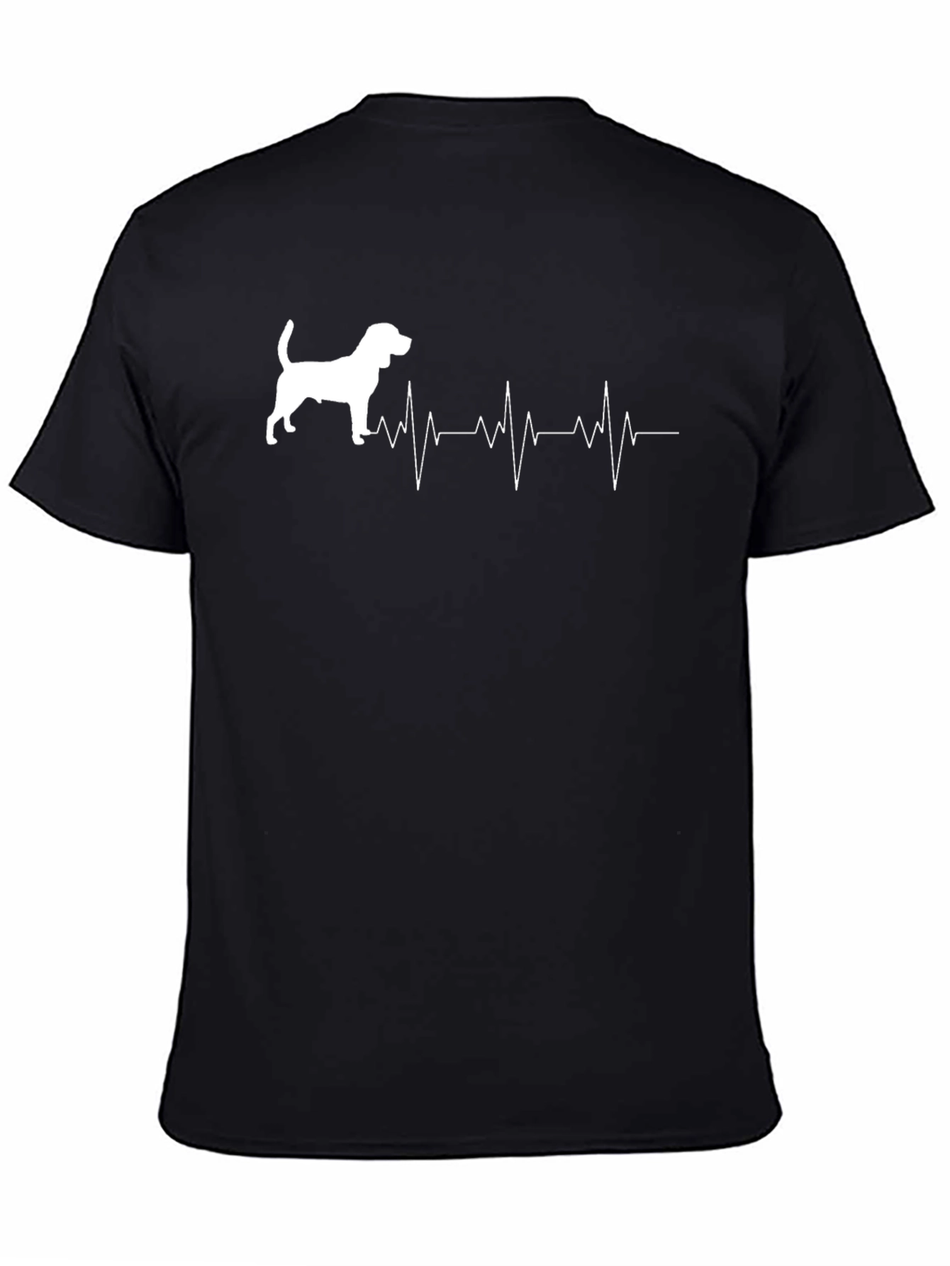 Black Dog Breed Heartbeat T-Shirt - Love Your Pet! view 4