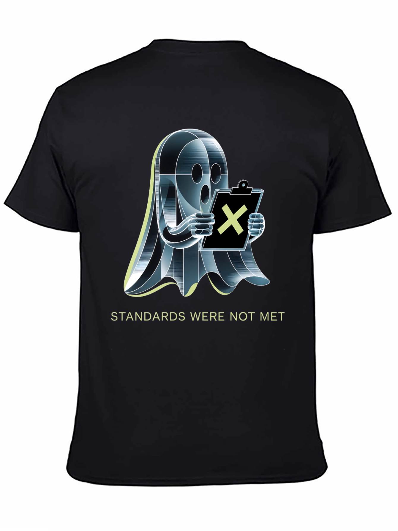 Black Standards Not Met Ghost T-Shirt view 4