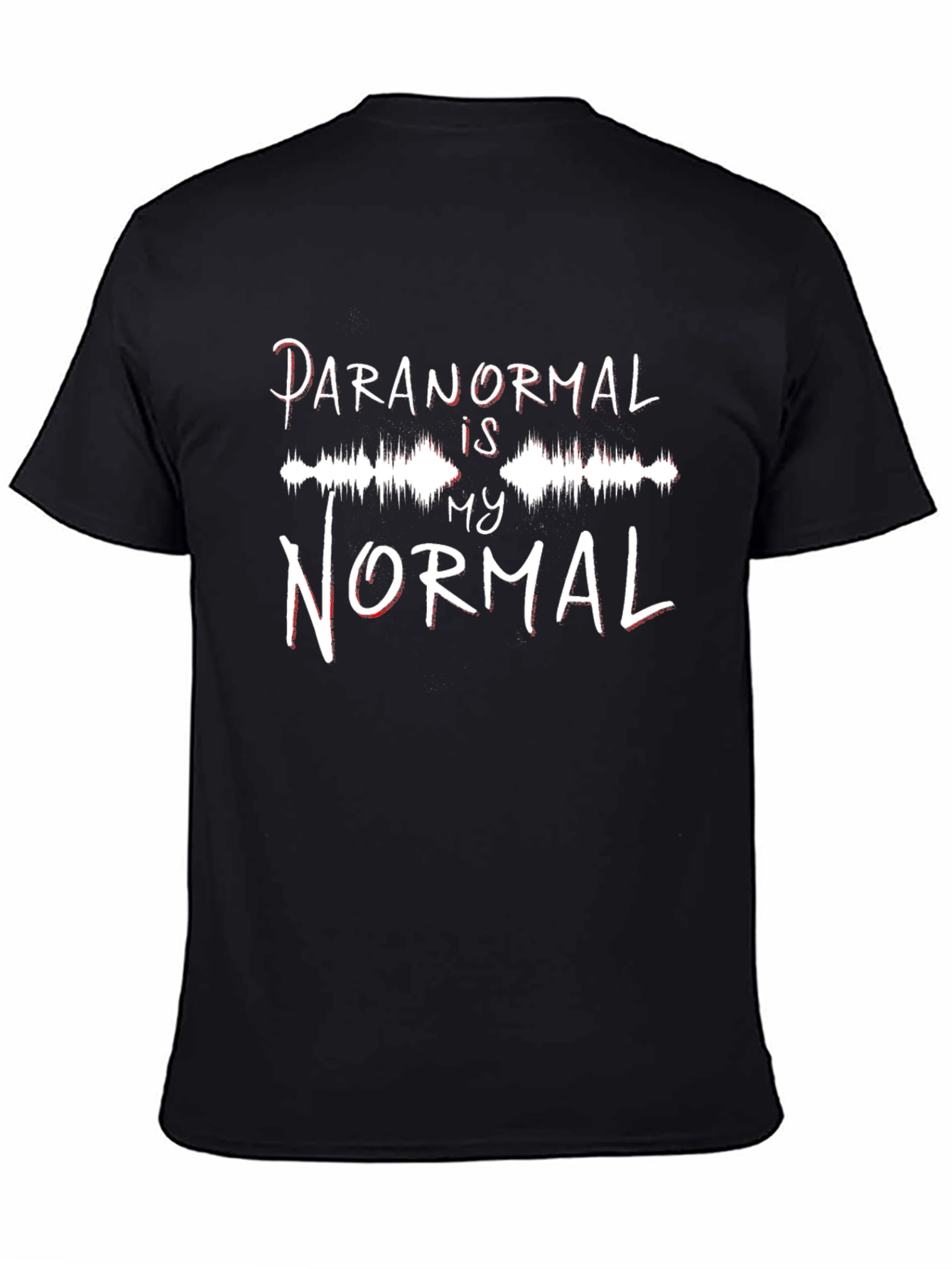 Black Paranormal Is My Normal Graphic Tee - Black view 4