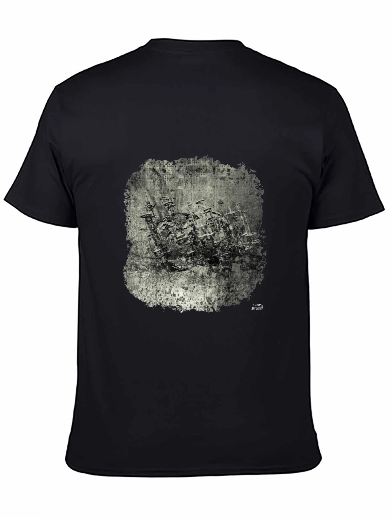 Black Urban Decay Graphic Tee - Black Cotton Blend view 4