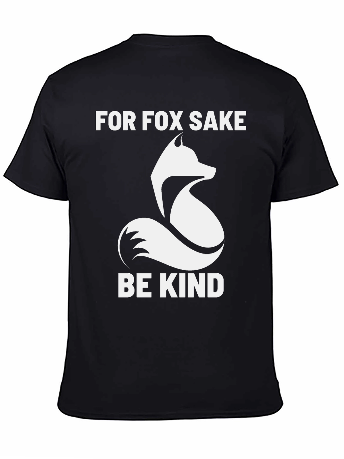 Black For Fox Sake Be Kind Graphic Tee view 4