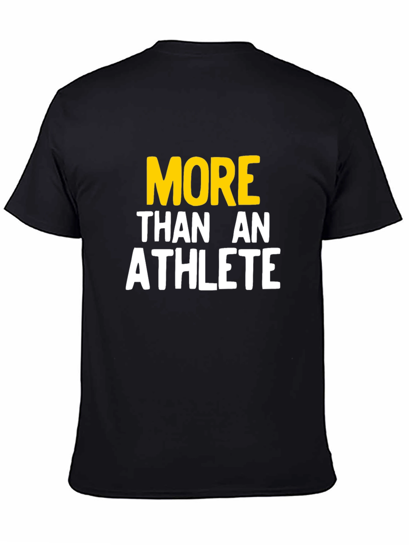 Black More Than An Athlete Graphic Tee view 4