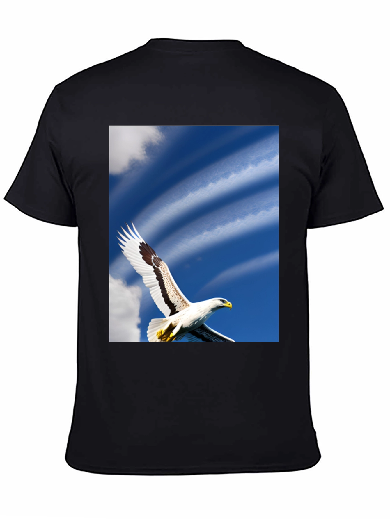 Black Eagle Sky Graphic Tee - Soaring Freedom view 4
