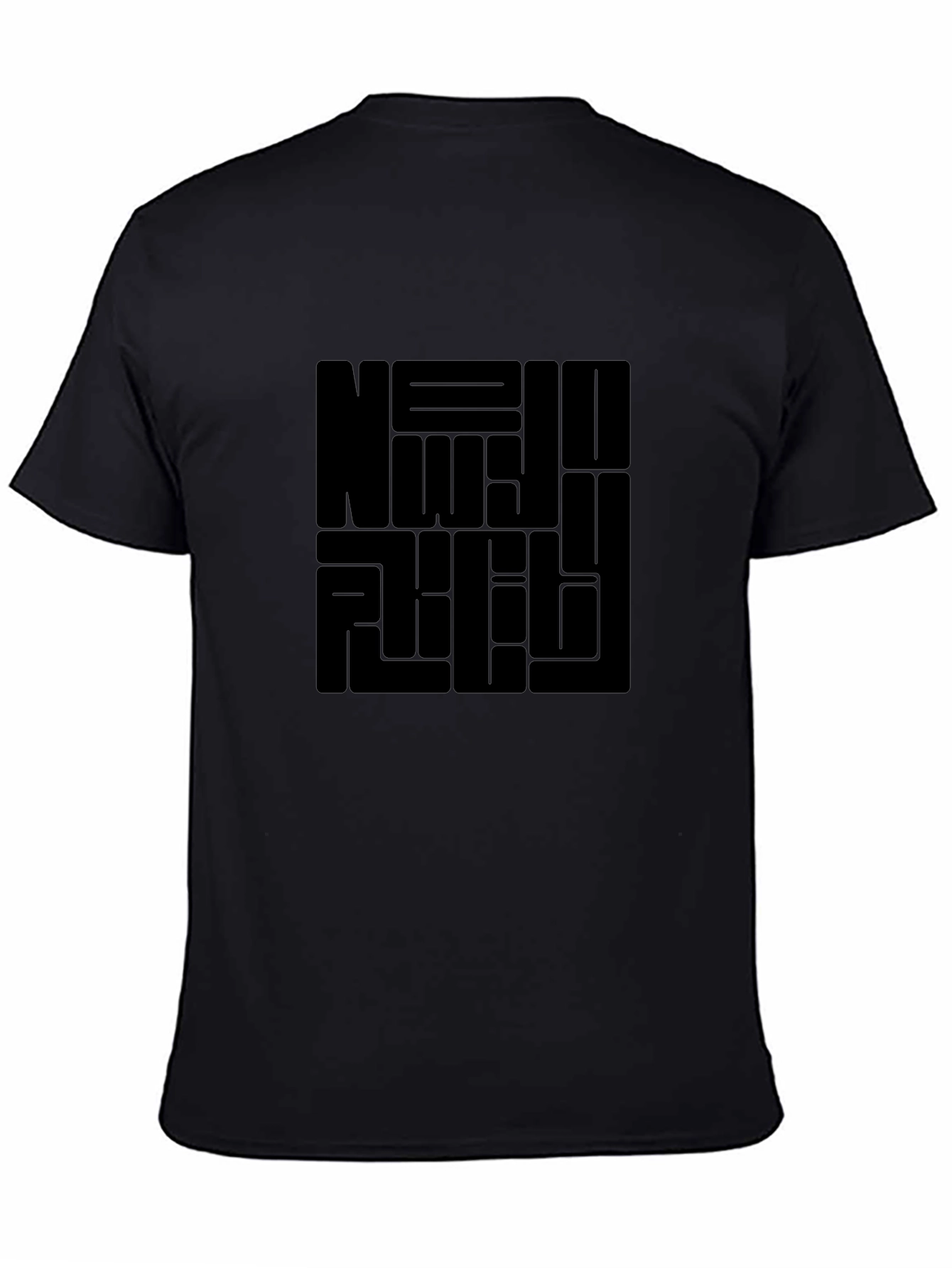 Black Graphic Black T-Shirt view 4