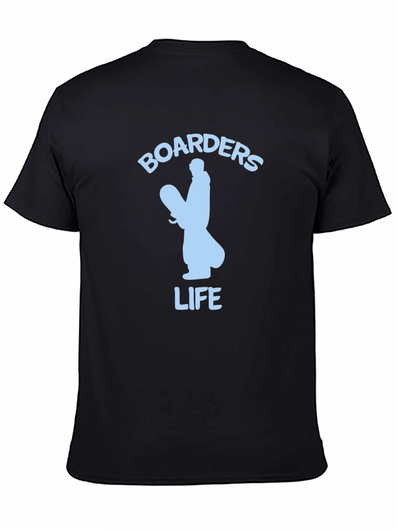 Black Boarders Life Graphic Tee - Snowboarder Apparel view 4